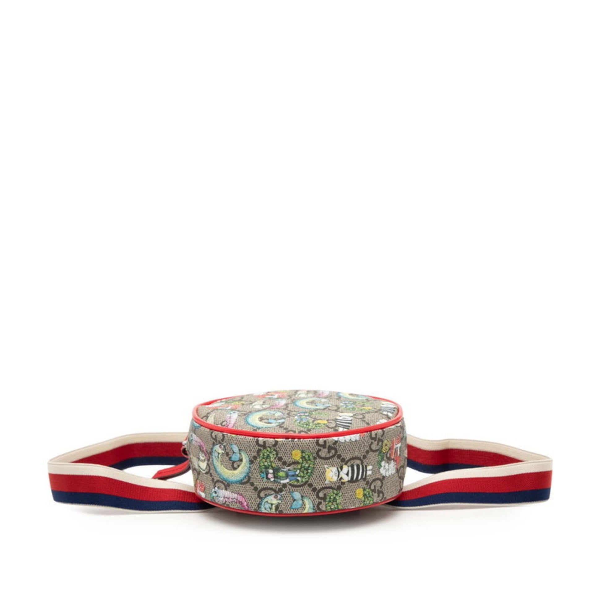 Gucci Beige Multi-Color Gg Supreme Pvc Leather Fanny Pack Pochette Pouch