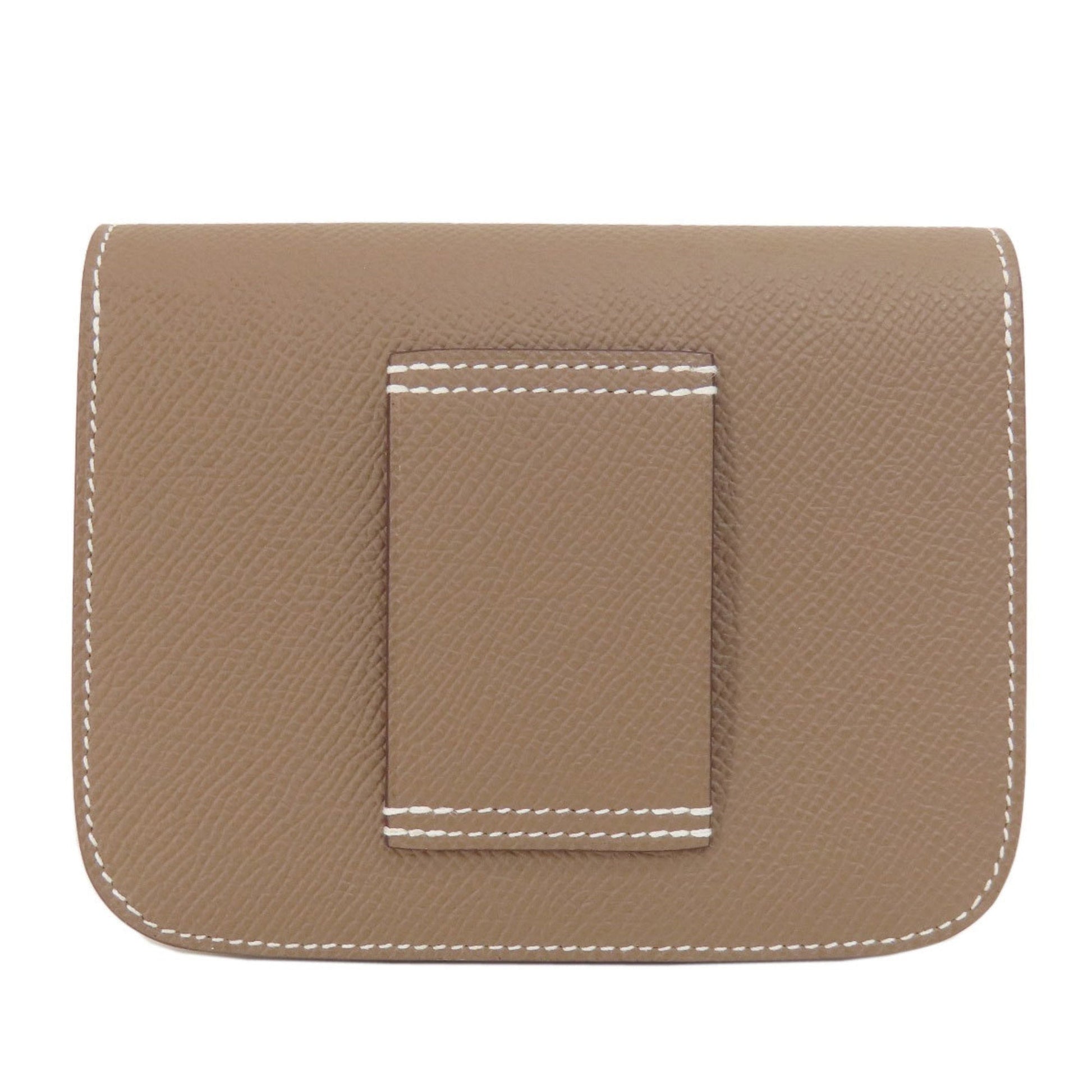 Hermes Constance Etoupe Epsom Shoulder Bag Leather Beige Gray