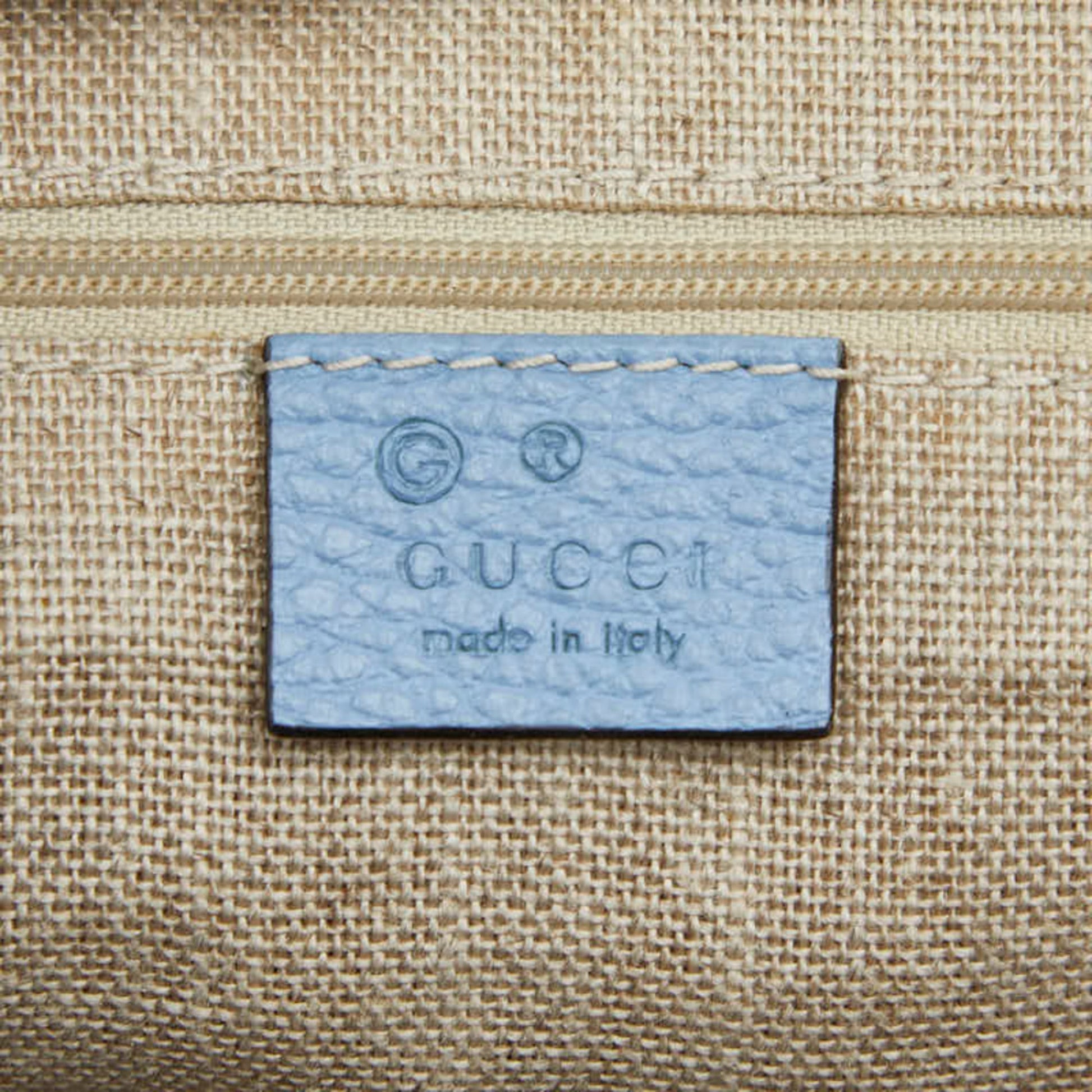 Gucci Light Blue Leather Handbag Shoulder Bag