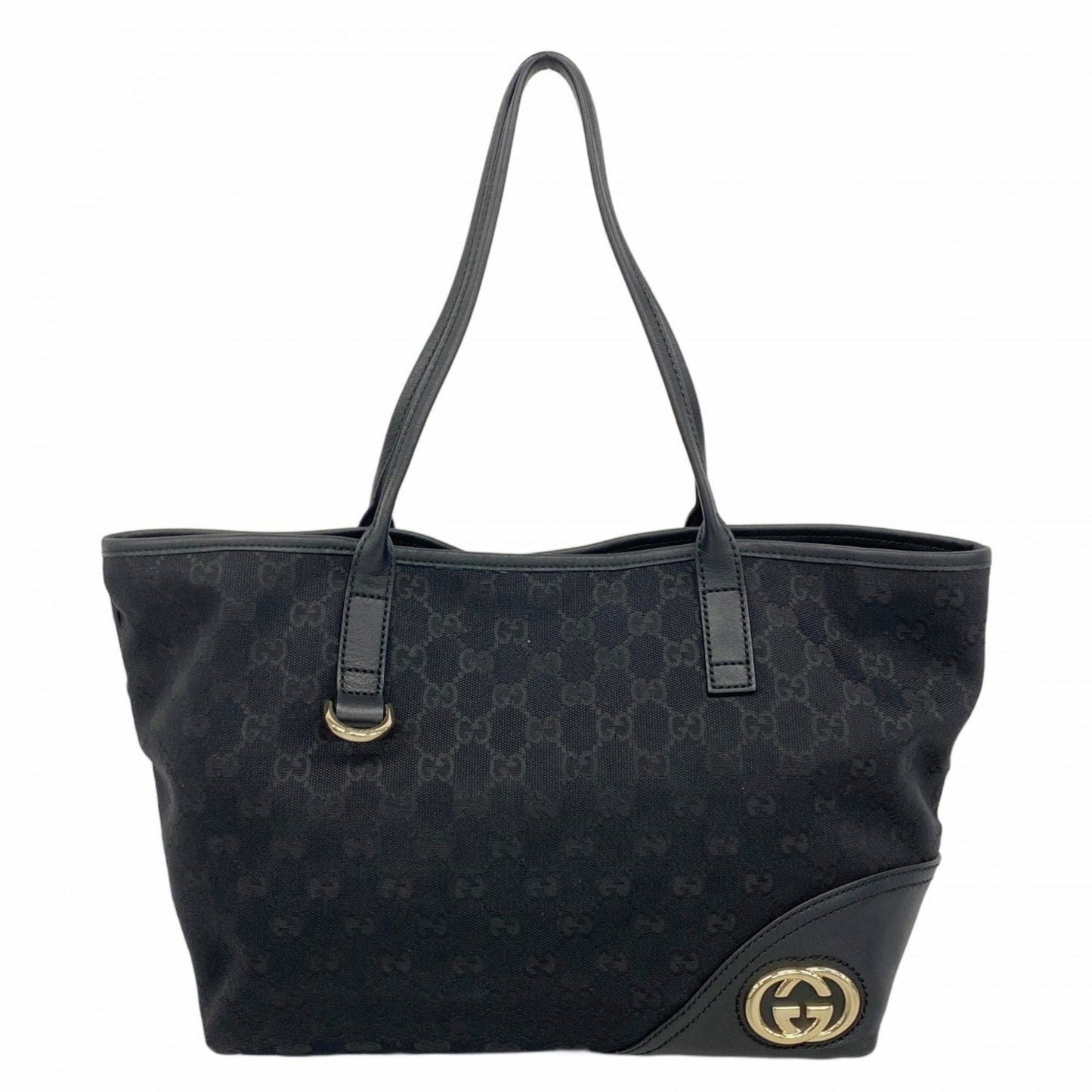 Gucci Black Canvas Tote Bag