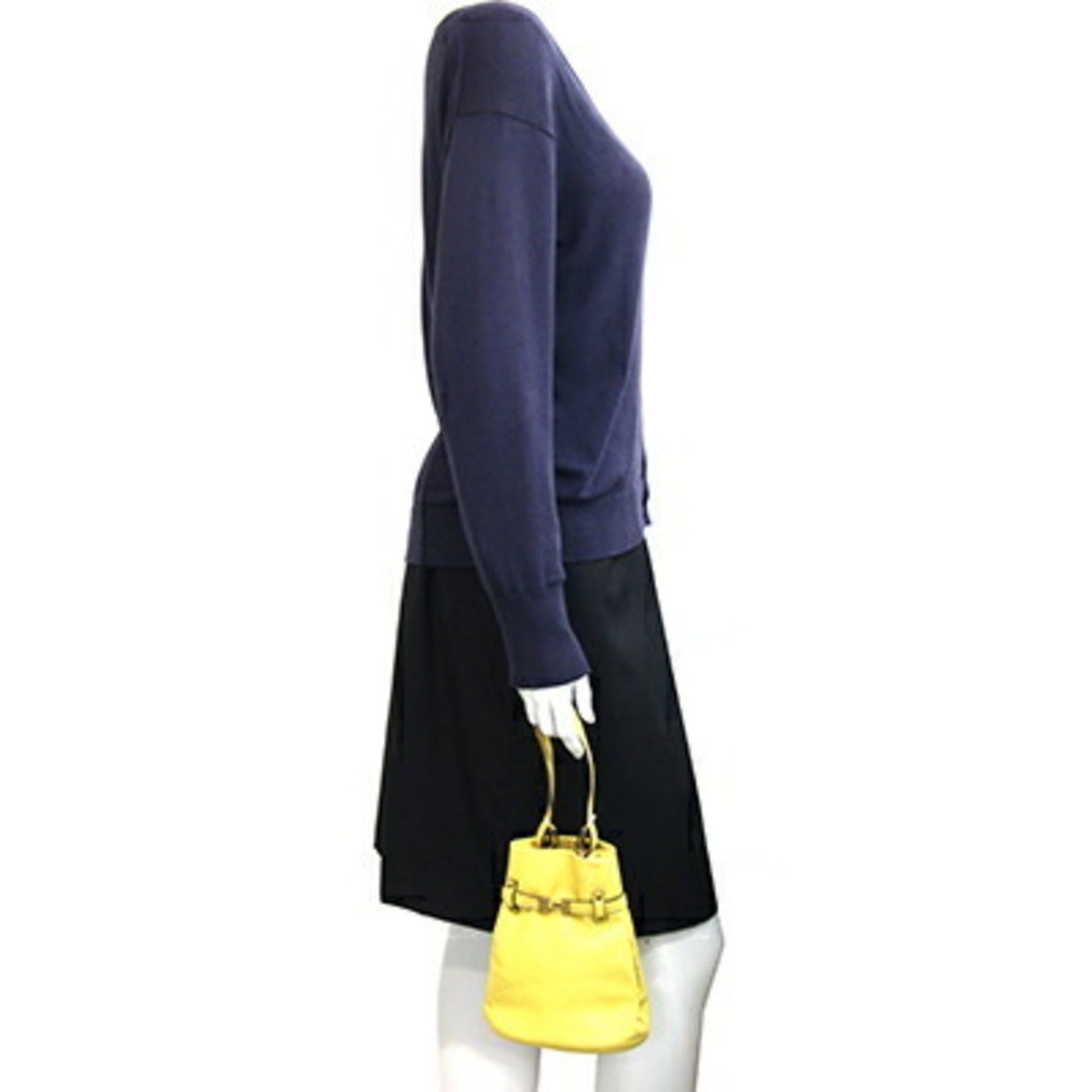 Gucci Yellow Leather Handbag