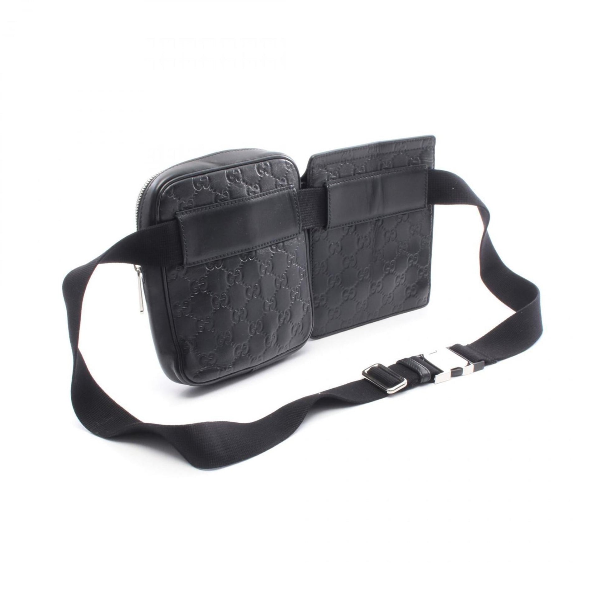 Gucci Black Leather Fanny Pack