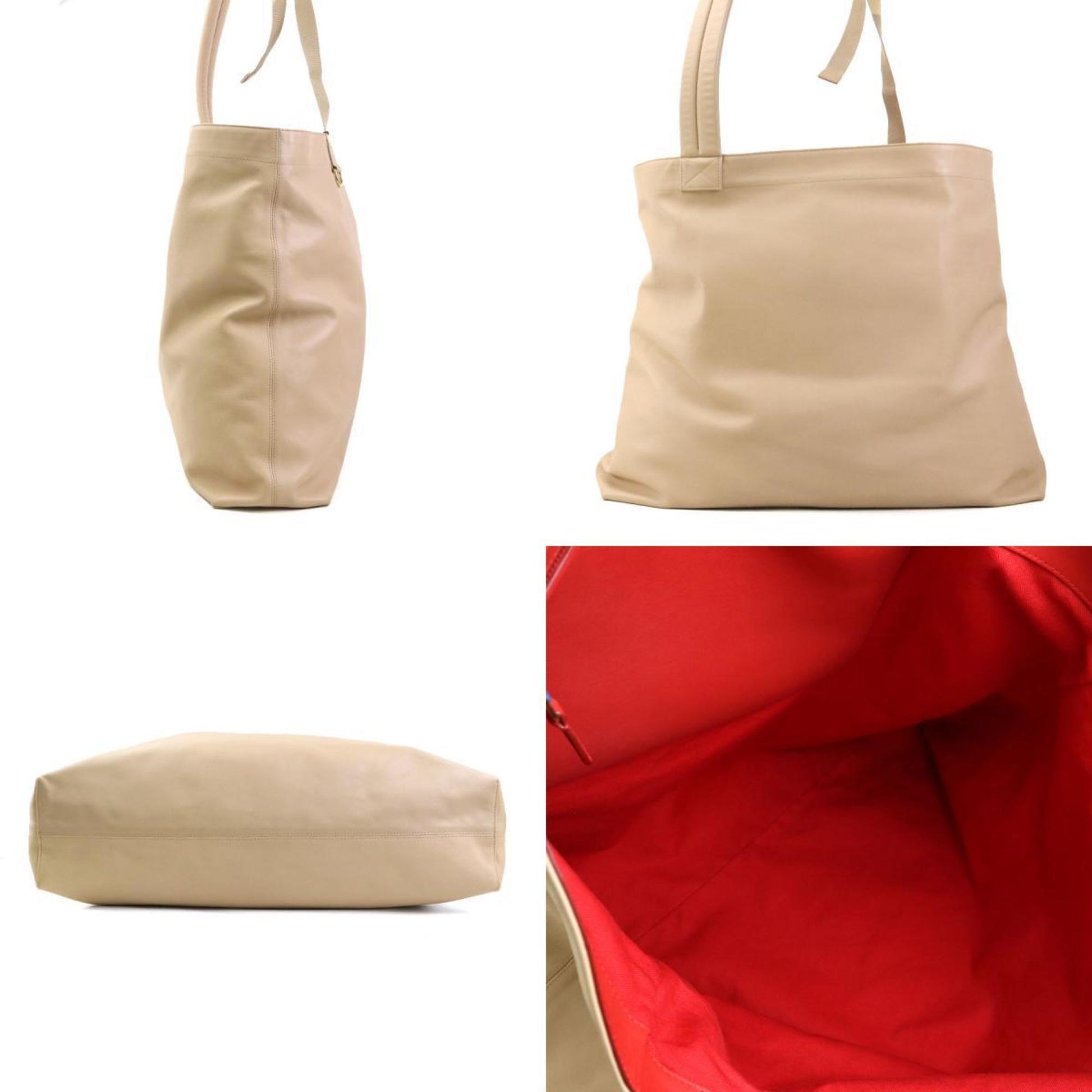Burberry Shoulder Bag Leather Beige Shoulder Bag 10