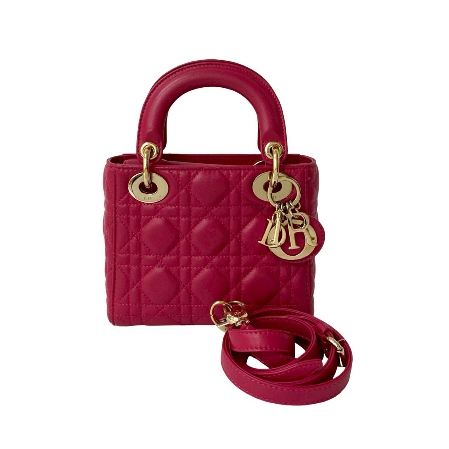 Dior Handbag Christian Shoulder Bag 13 Leather Pink