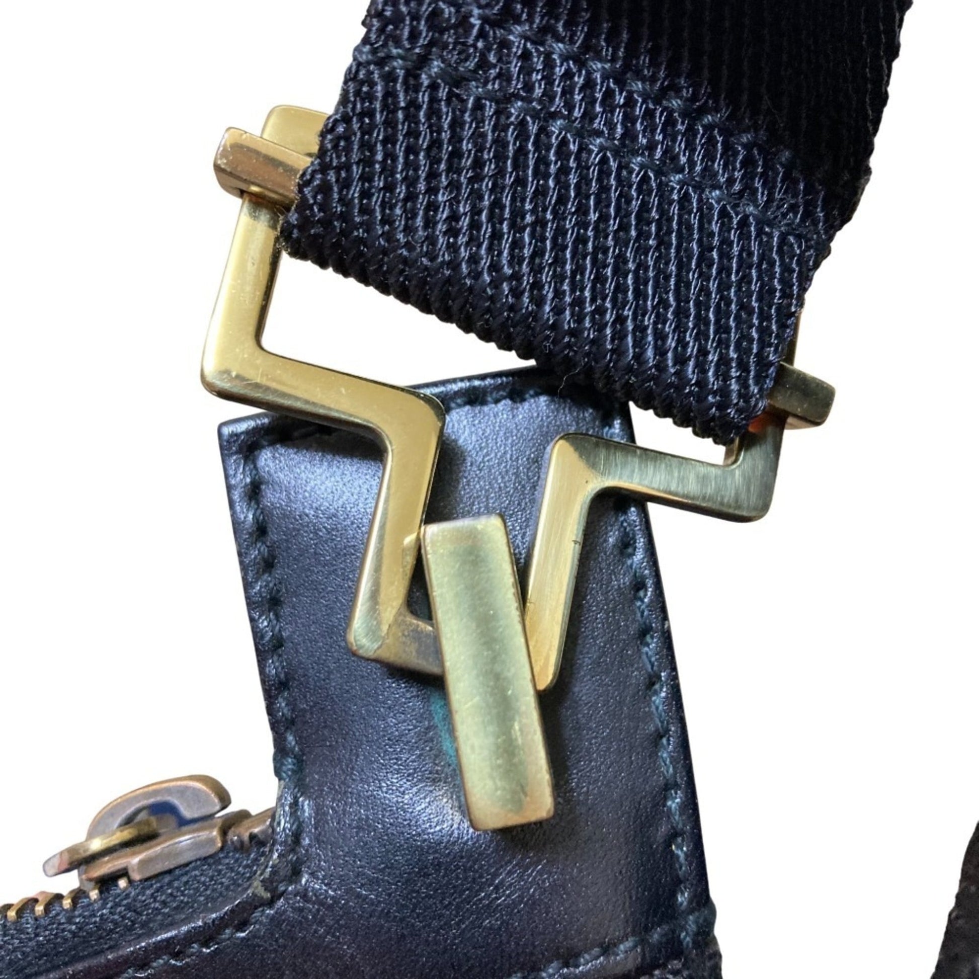 Gucci Black Canvas Shoulder Bag