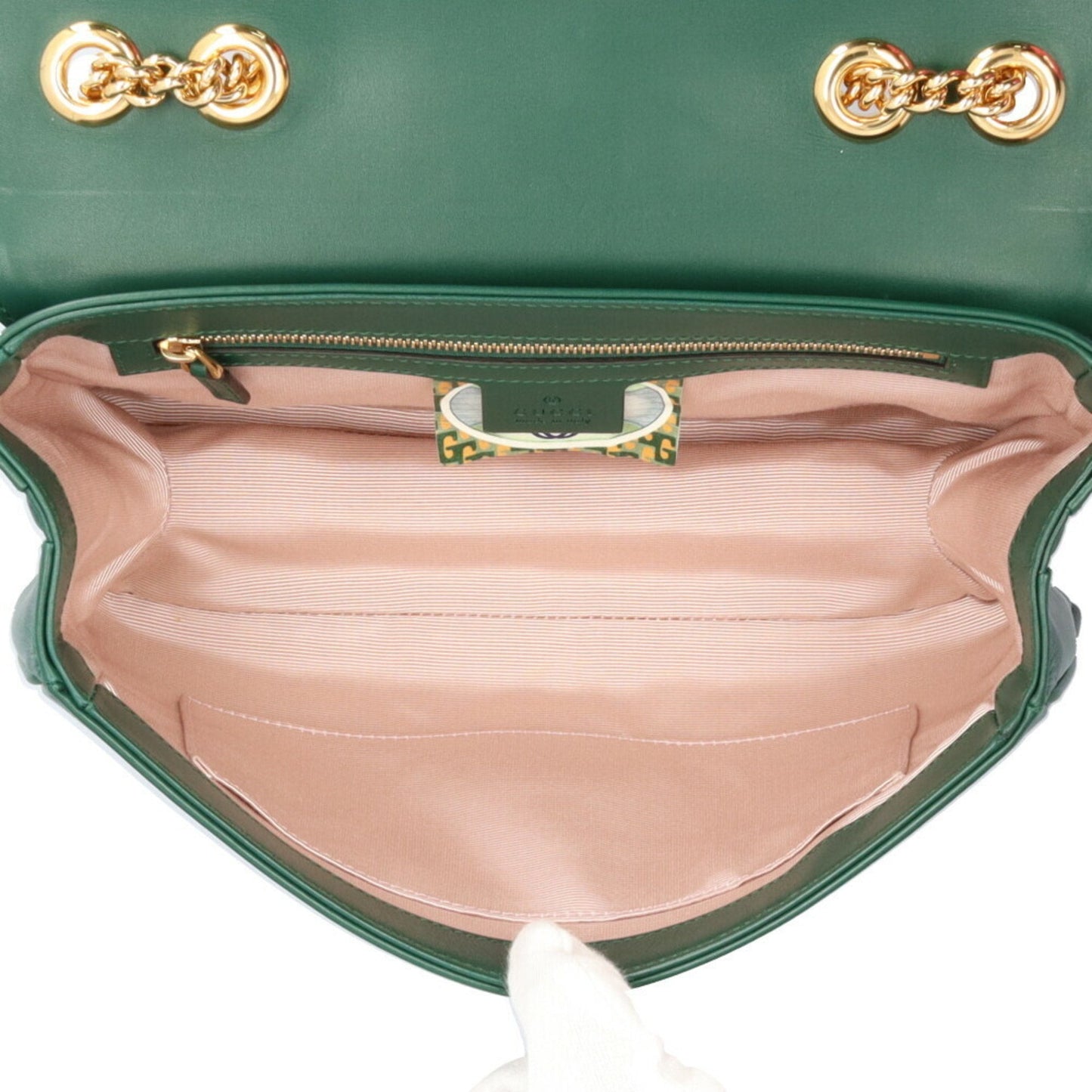 Gucci Green Leather Shoulder Bag