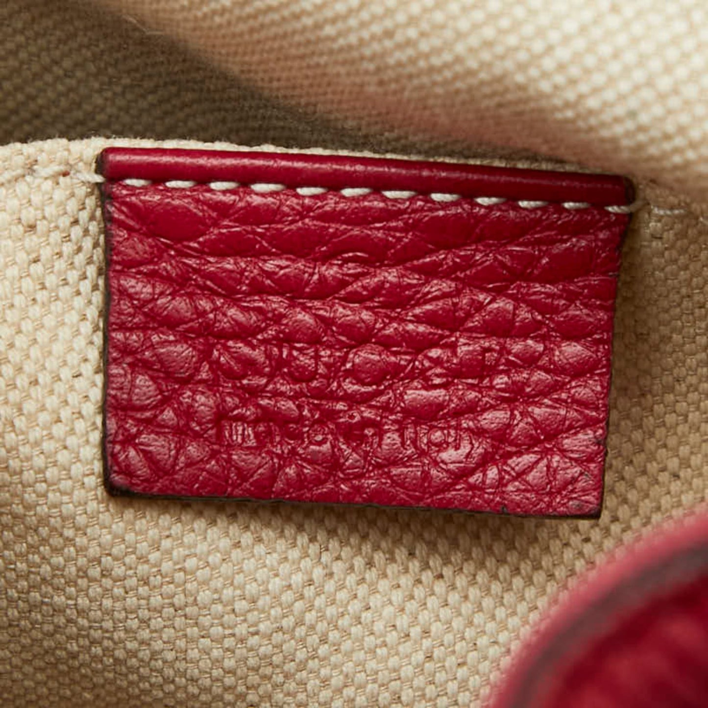Gucci Red Color Leather Backpack