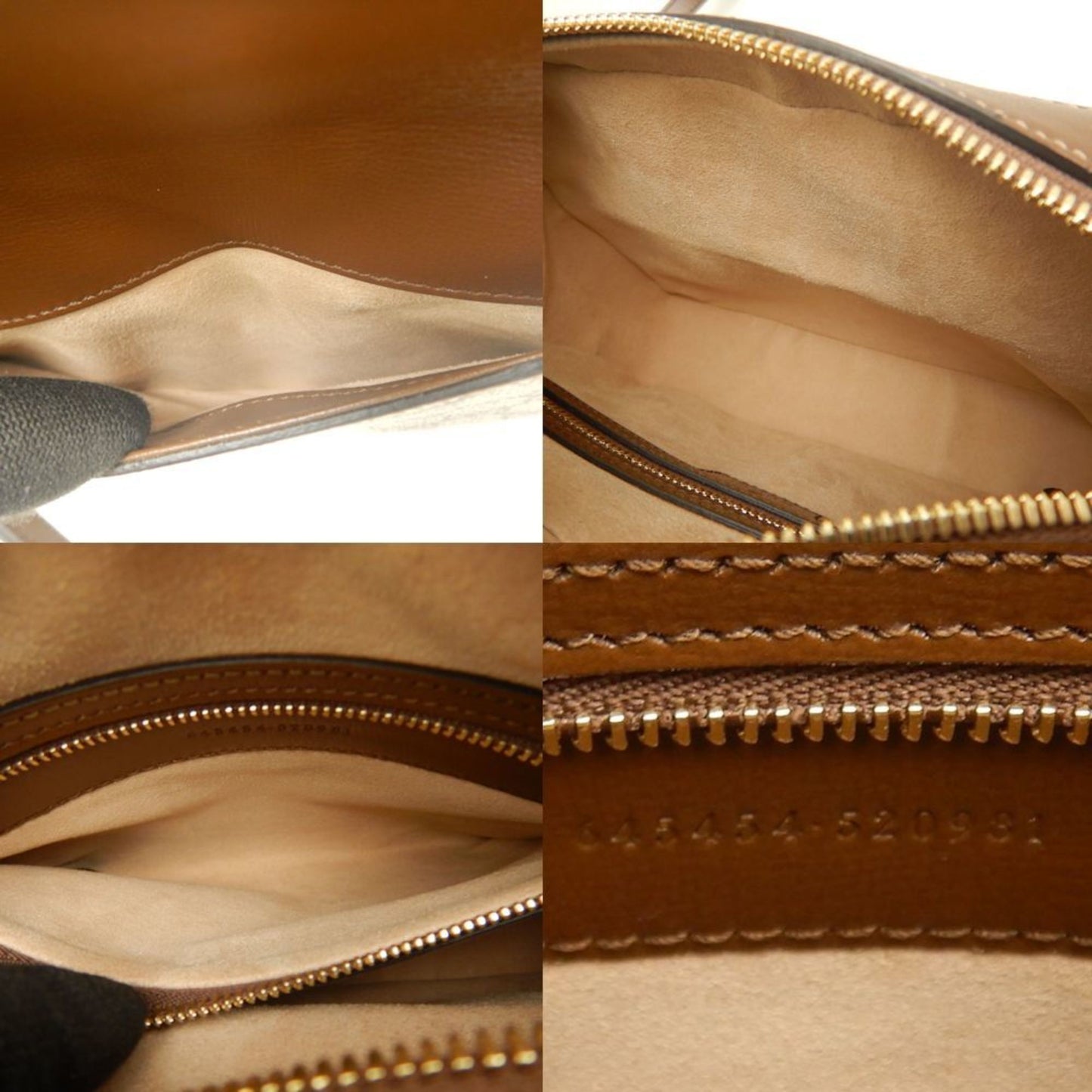 Gucci Horsebit Beige Brown Gg Supreme Leather Shoulder Bag