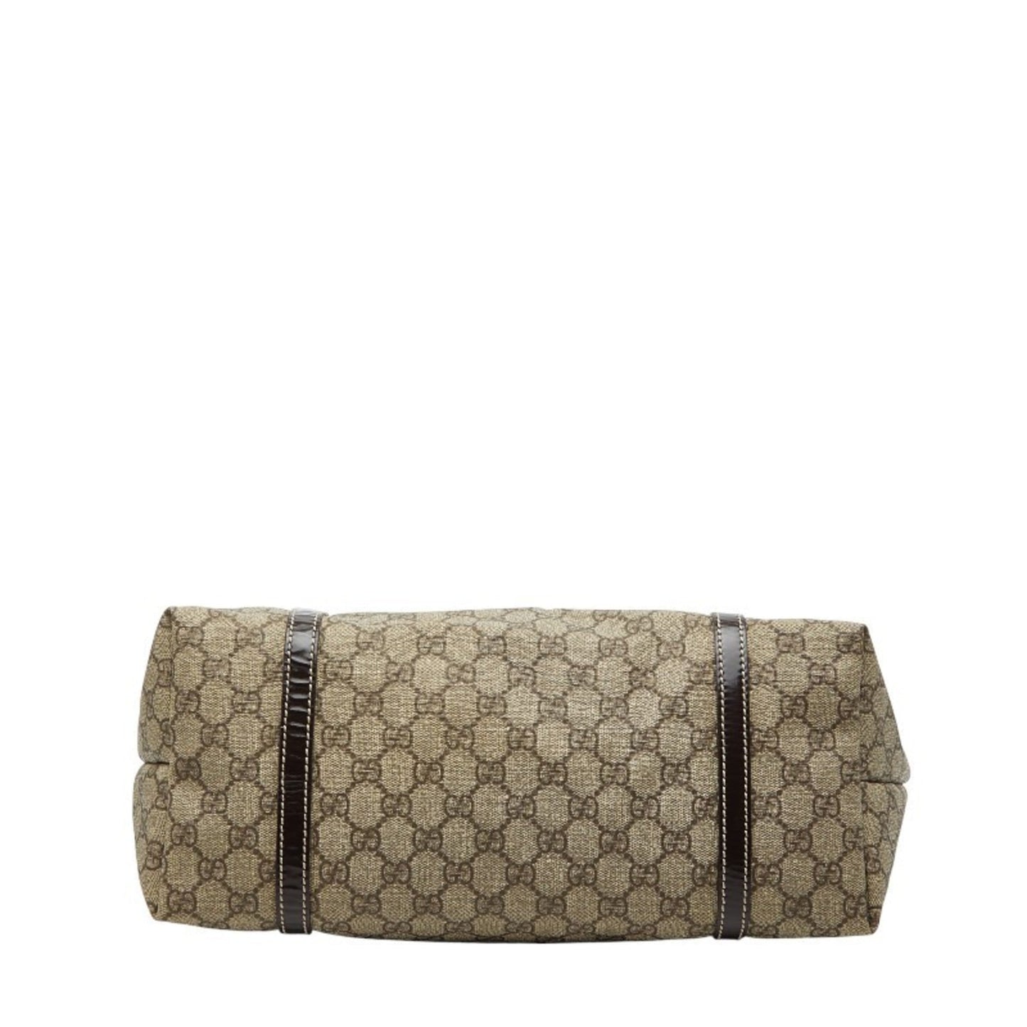 Gucci Beige Brown Pvc Leather Handbag Tote Bag