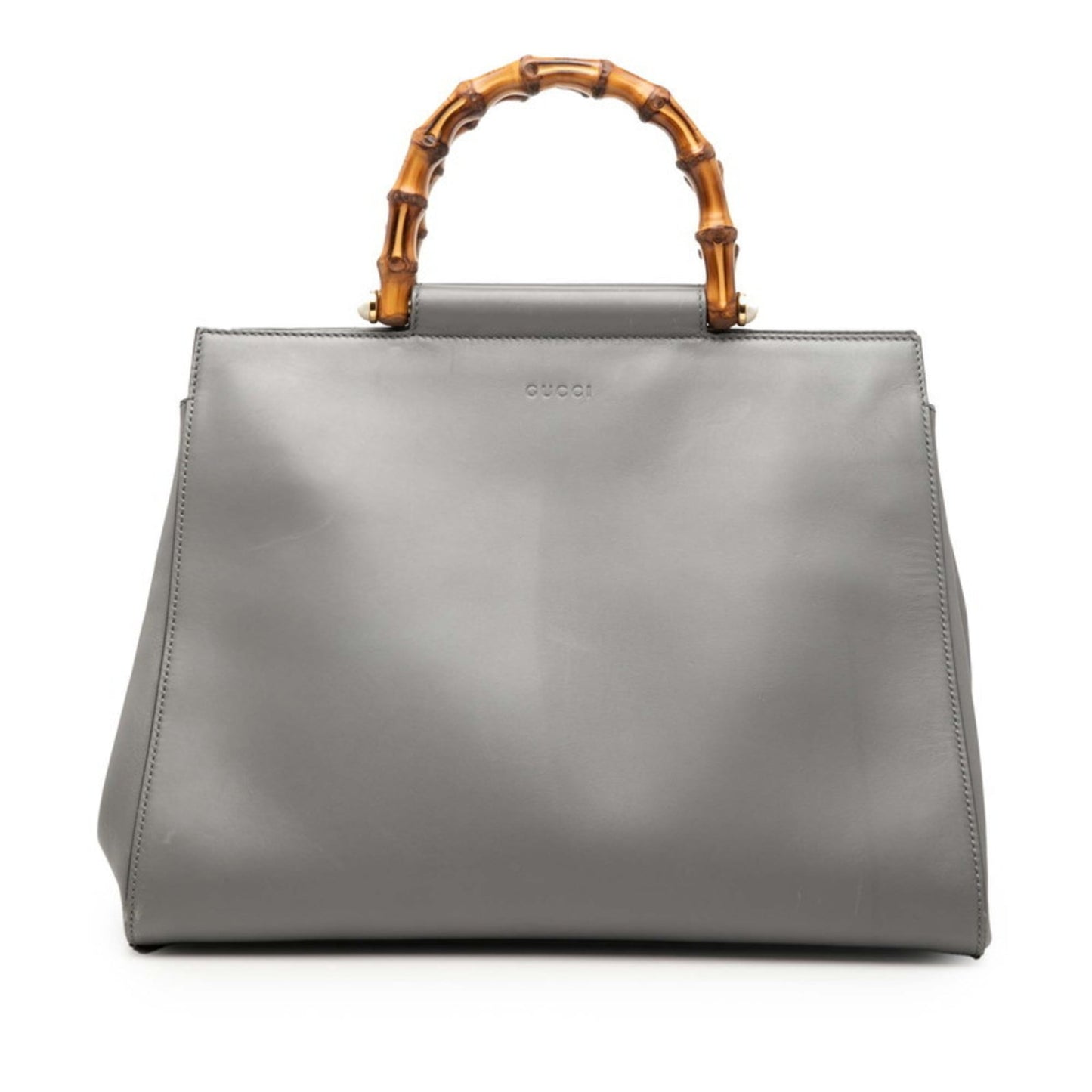 Gucci Gray Leather Handbag