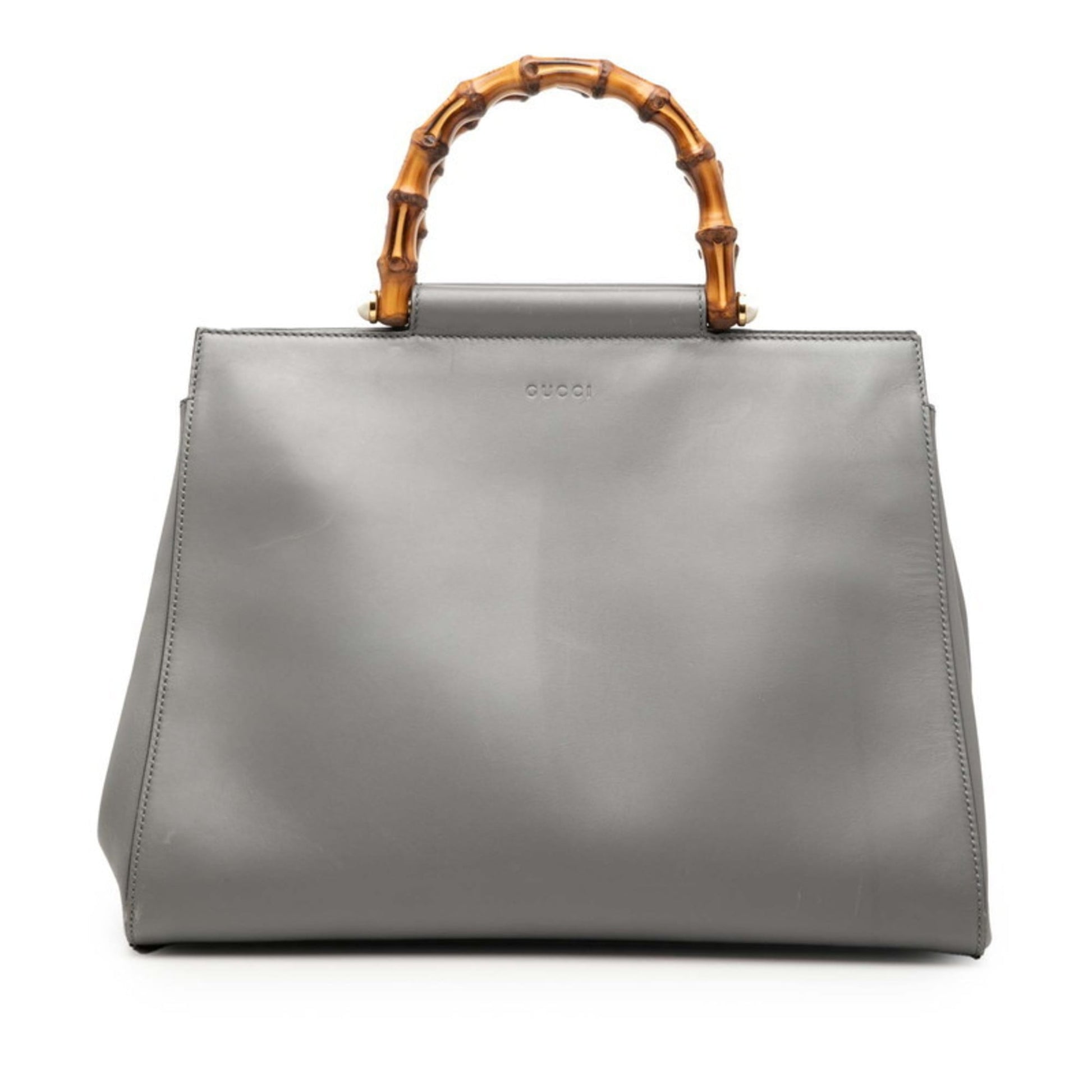 Gucci Gray Leather Handbag