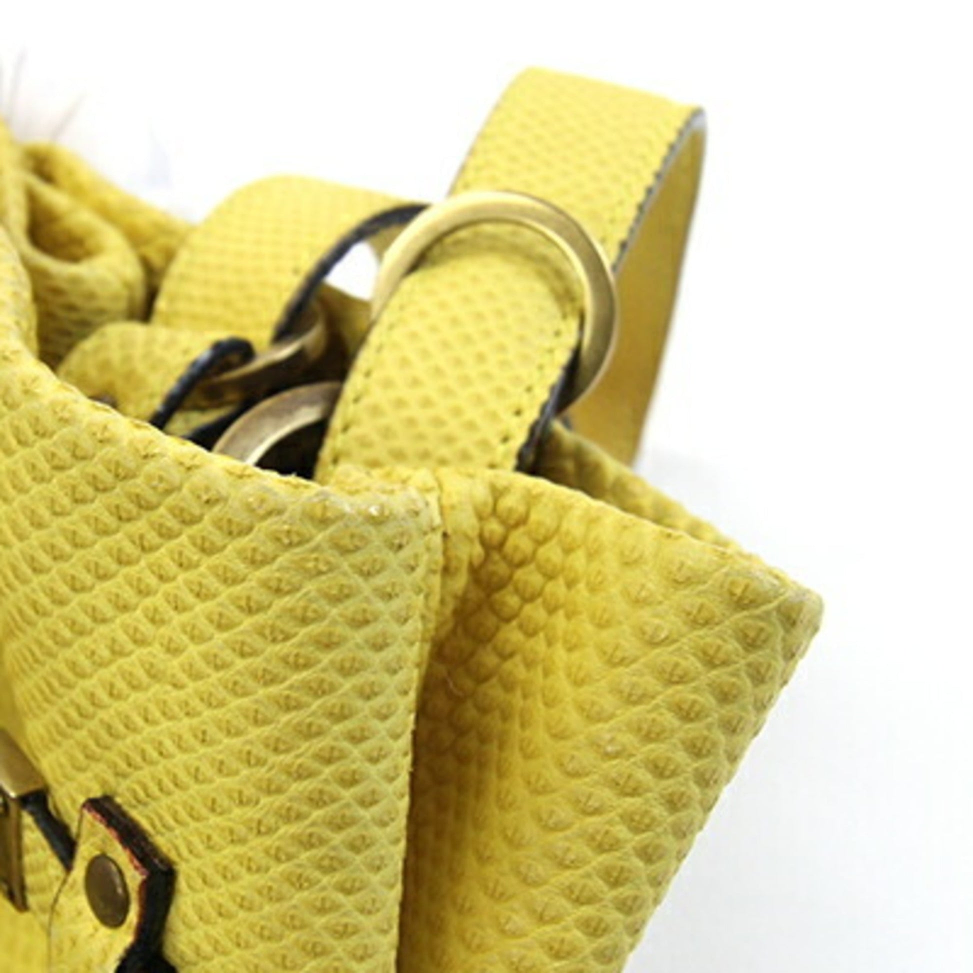 Gucci Yellow Leather Handbag