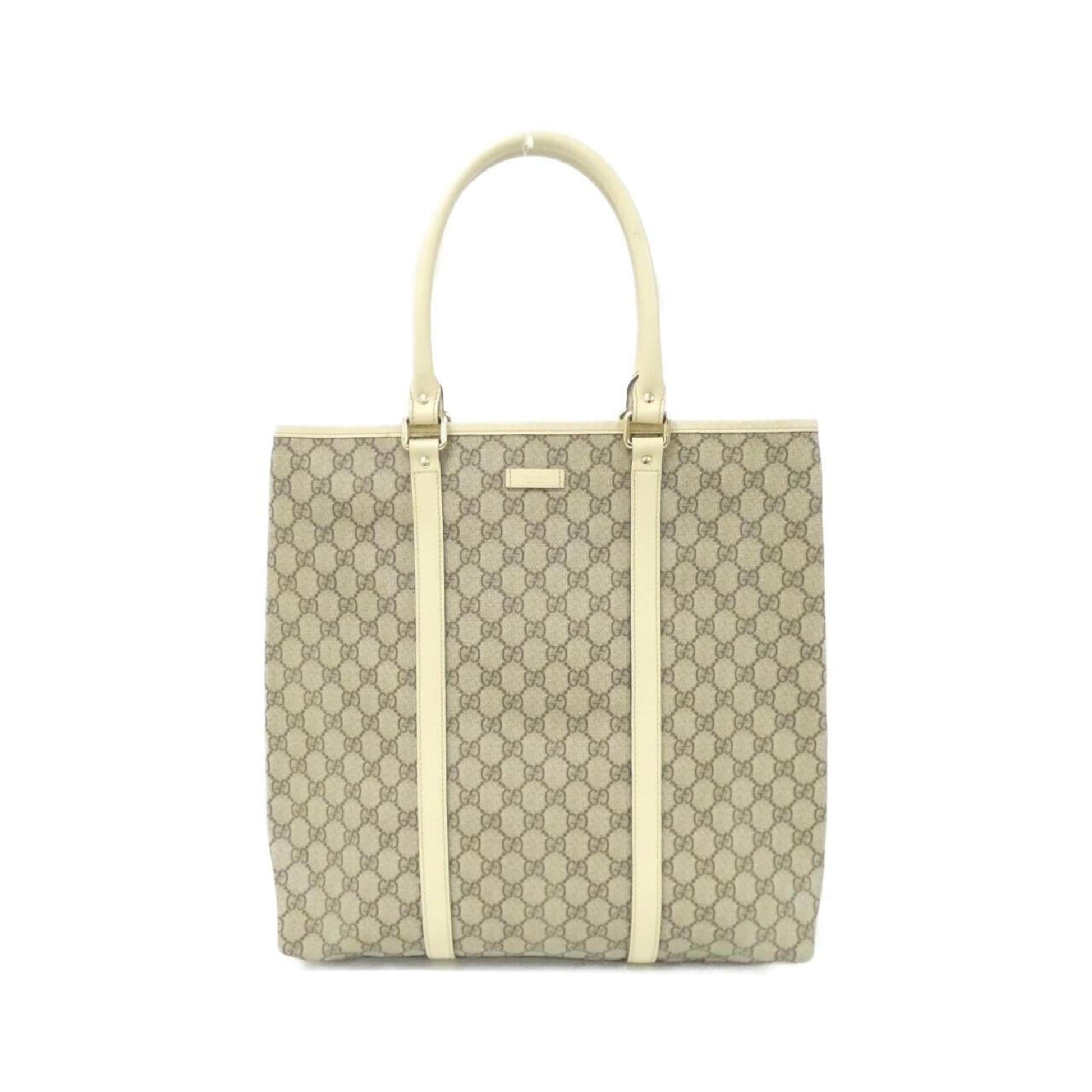 Gucci Beige Ivory Gg Plus Handbag