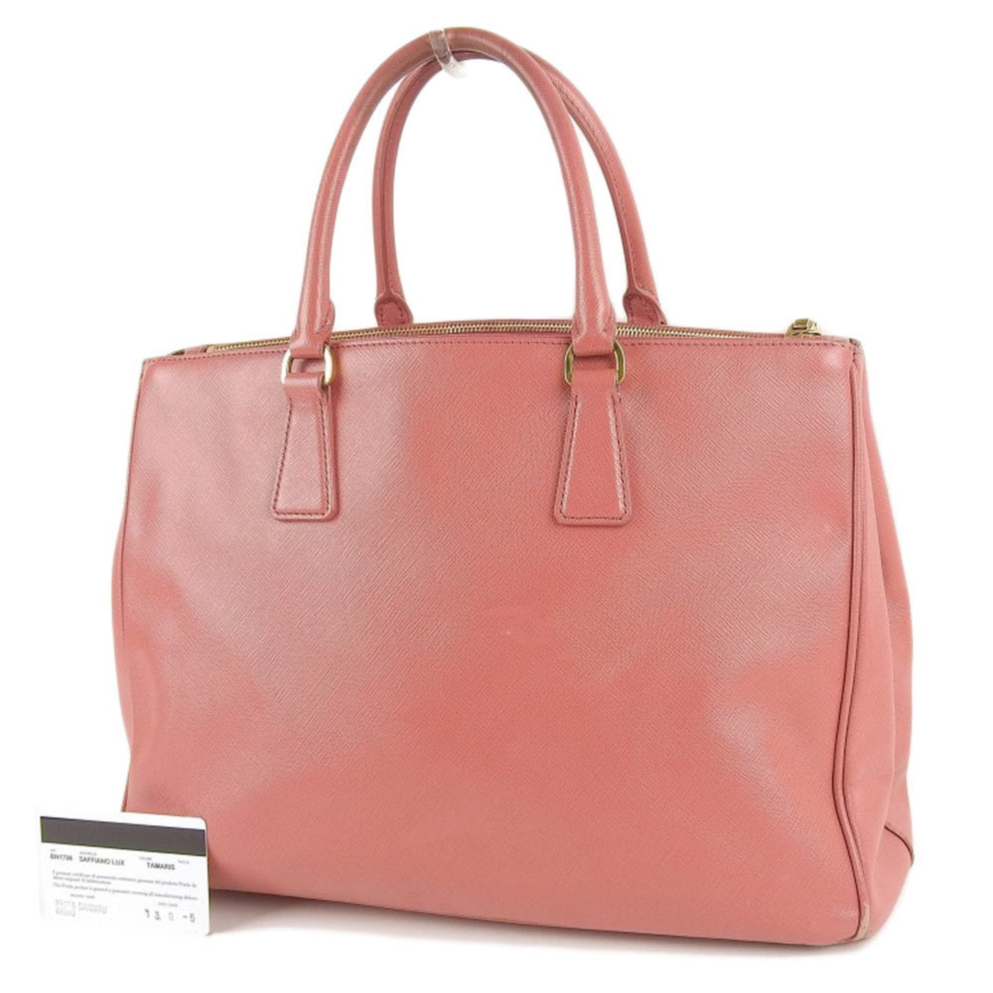 Prada Handbag Series Saffiano Pink Travel Bag