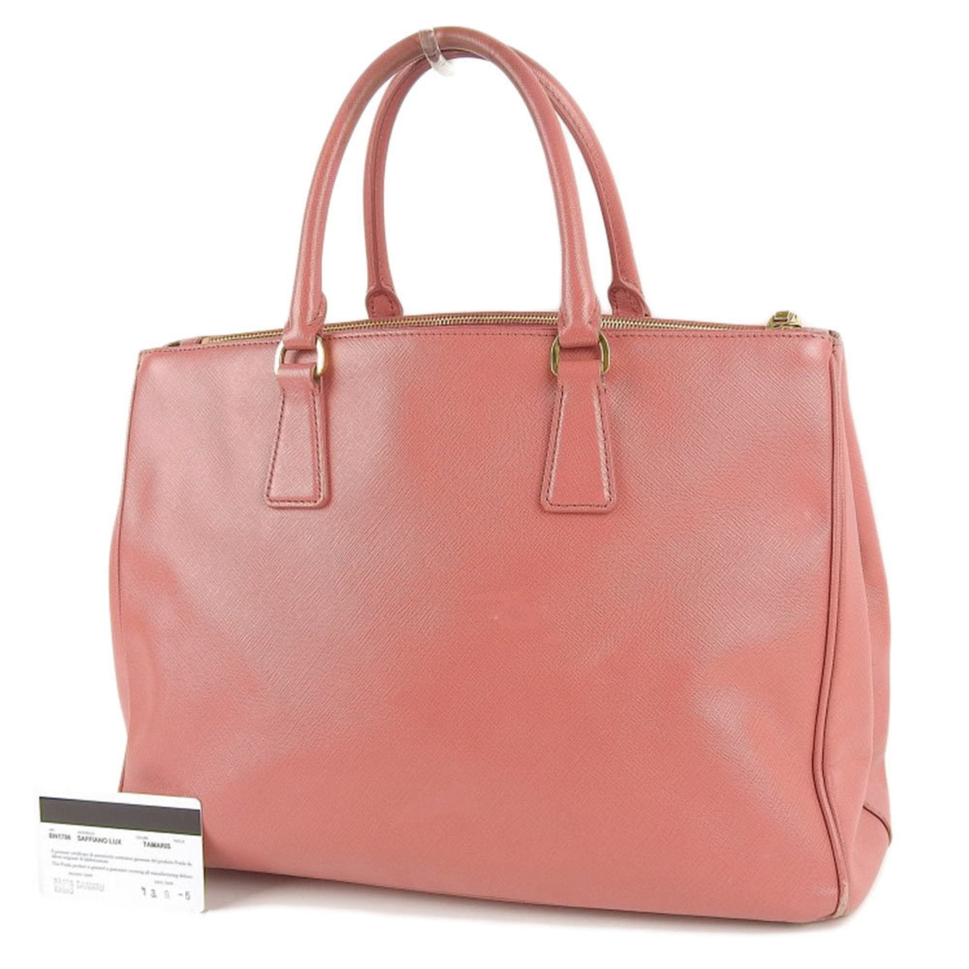 Prada Handbag Series Saffiano Pink Travel Bag