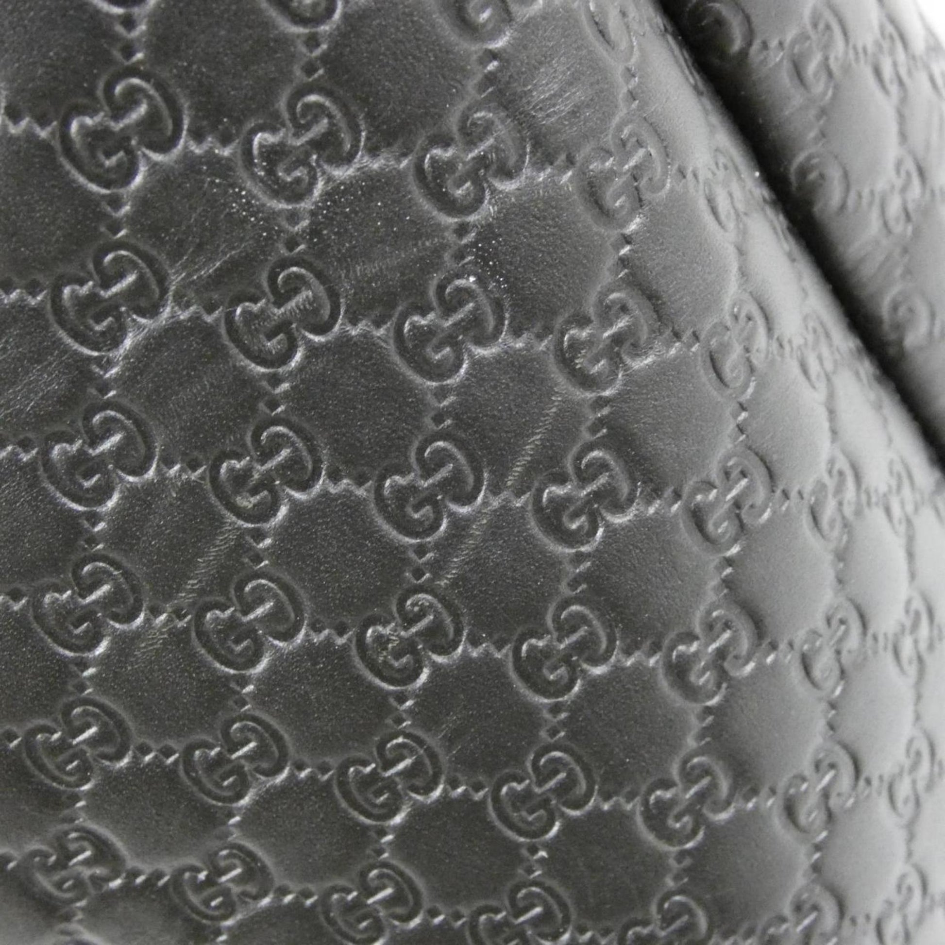 Gucci Microguccissima Black Micro Gg Leather Leather Handbag