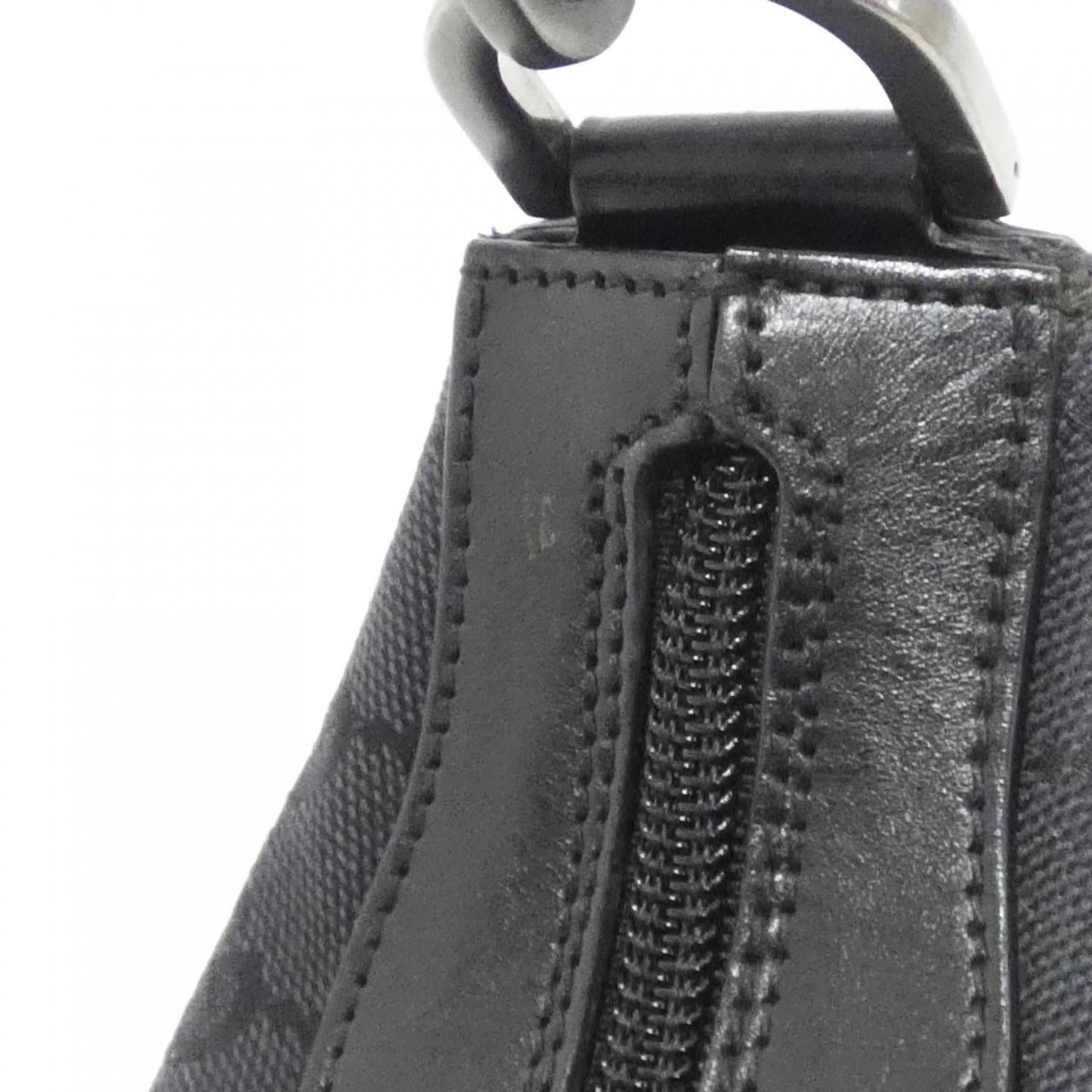 Gucci Black Gg Canvas Shoulder Bag
