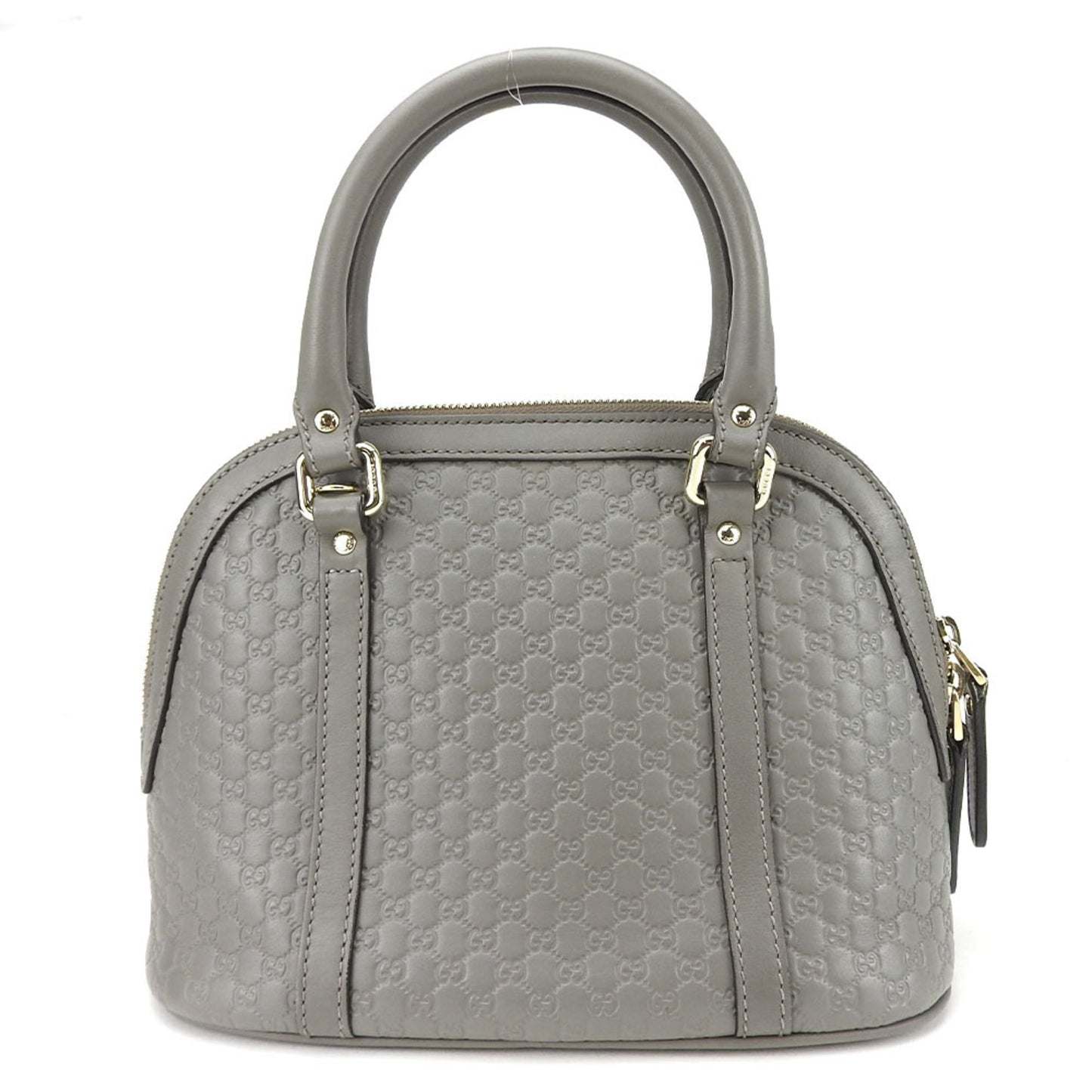 Gucci Gray Leather Handbag Shoulder Bag