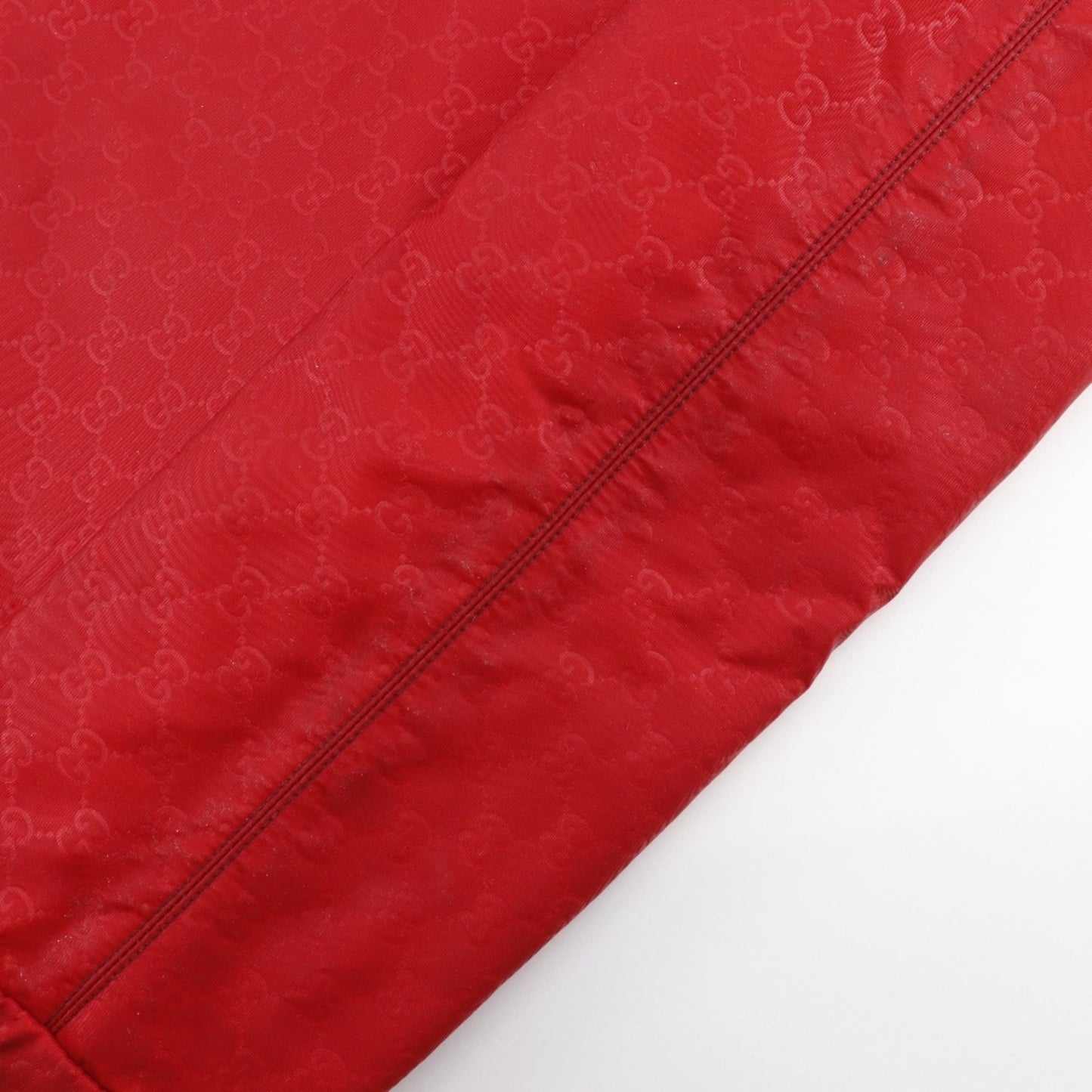 Gucci Red Color Nylon Boston Bag Handbag