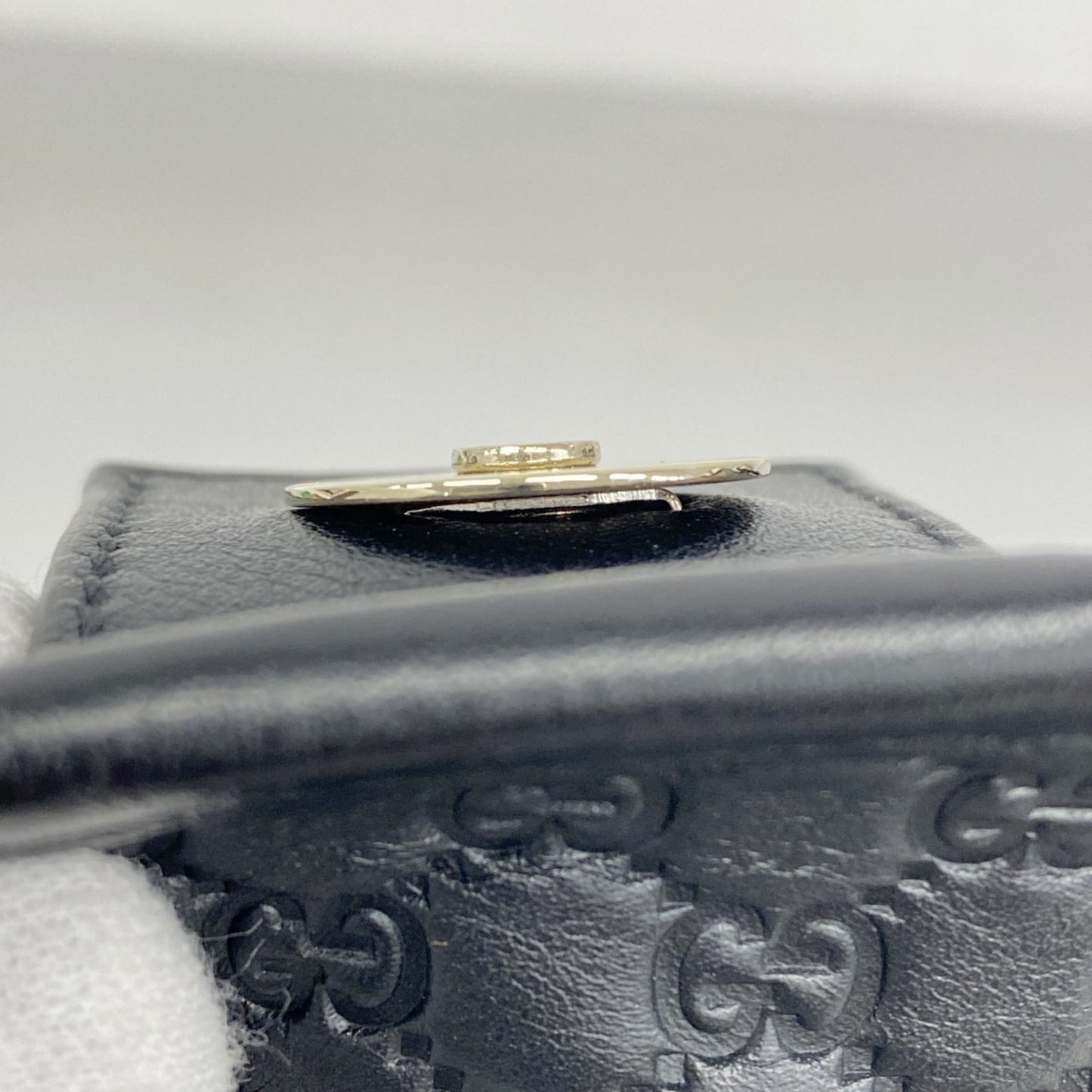 Gucci Black Leather Tote Bag