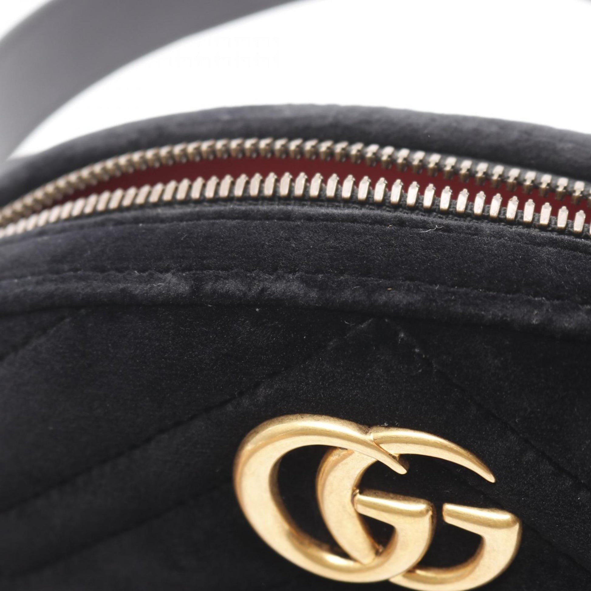 Gucci Black Fabric Leather Fanny Pack