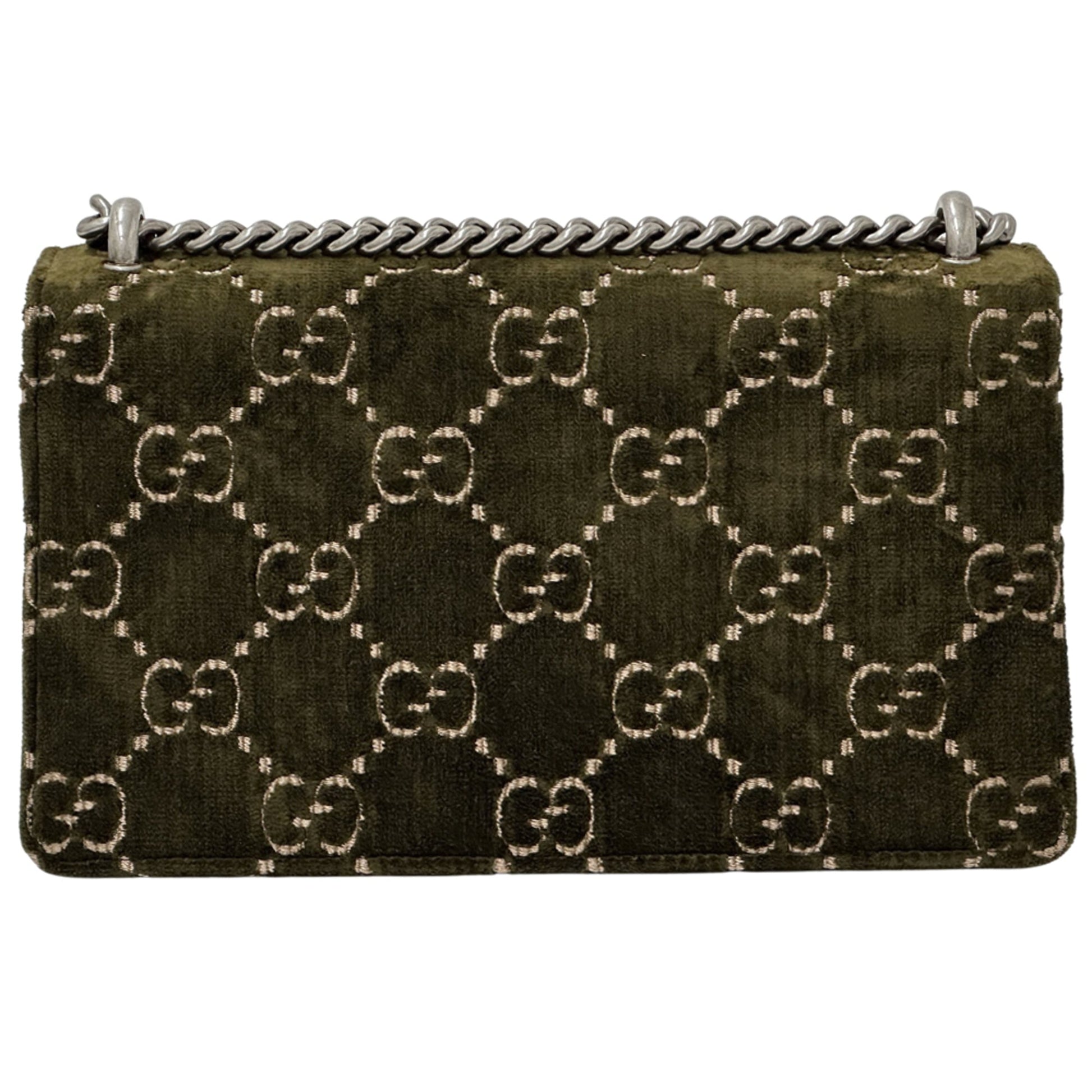 Gucci Khaki Suede Leather Shoulder Bag