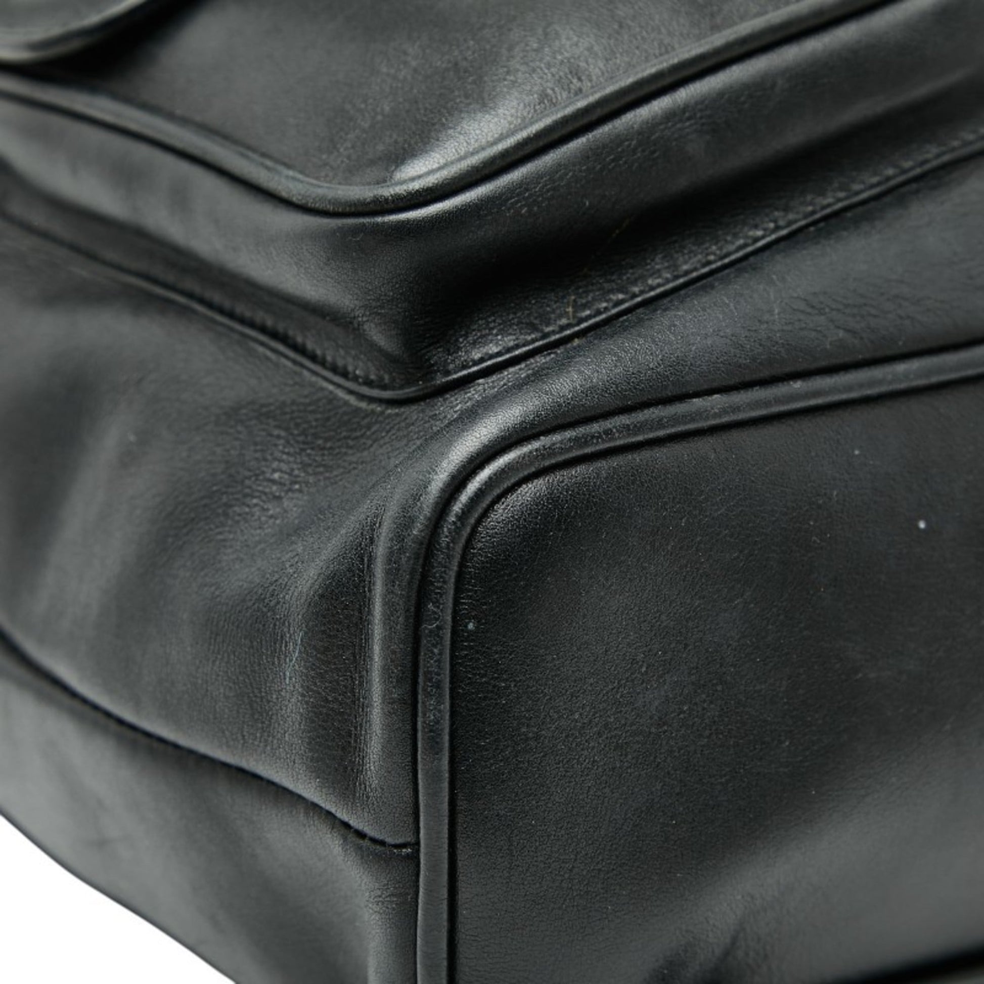 Gucci Black Leather Backpack