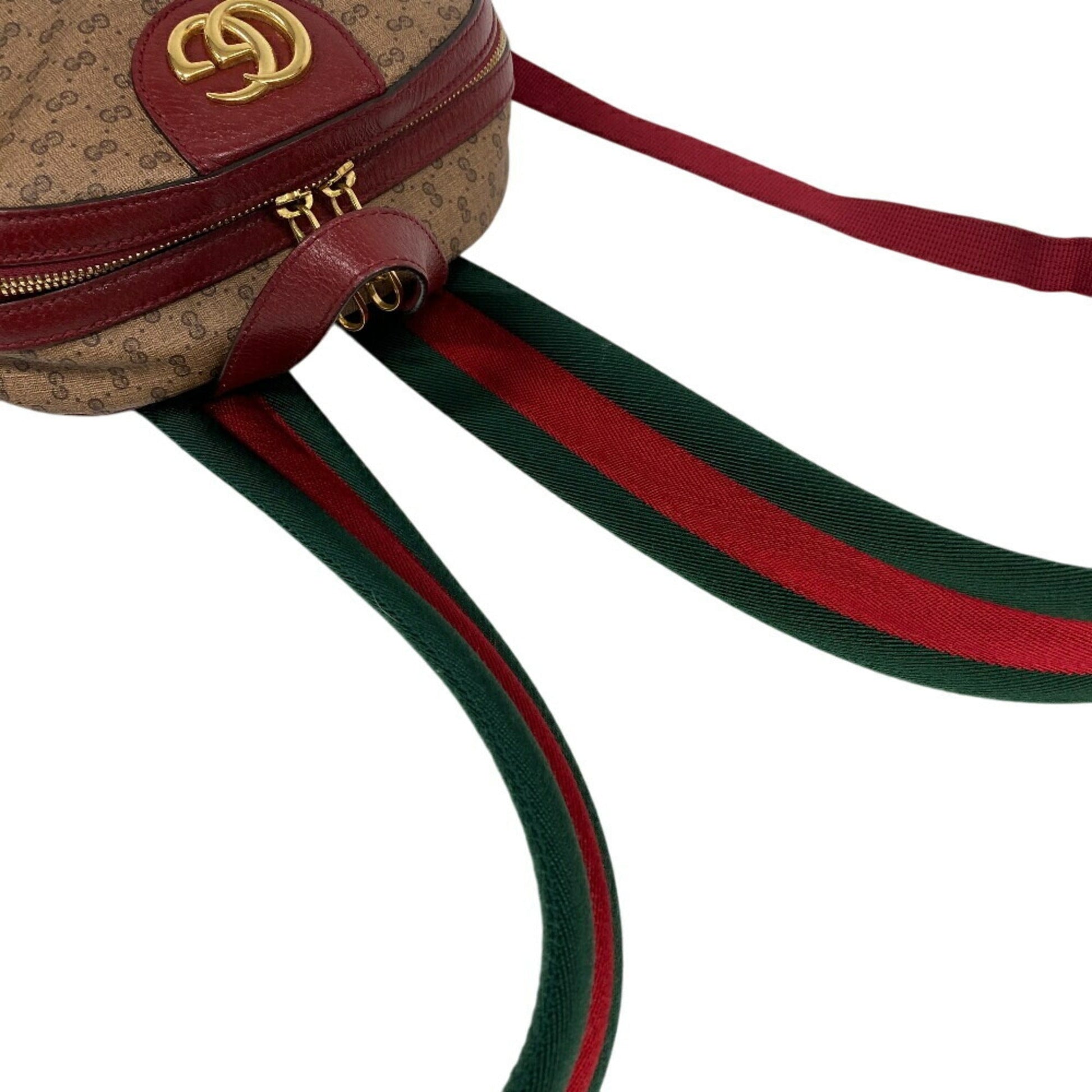 Gucci Beige Red Color Gg Supreme Backpack