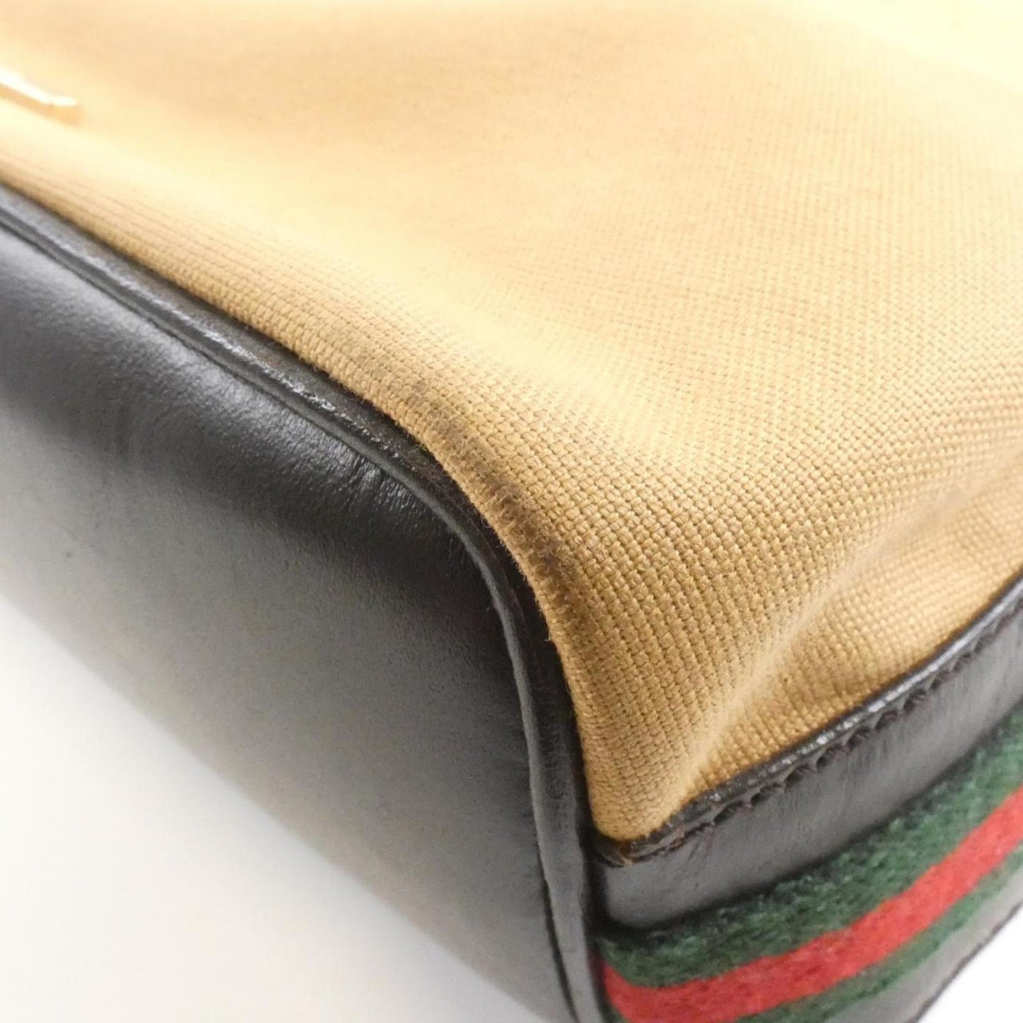 Gucci Beige Canvas Shoulder Bag