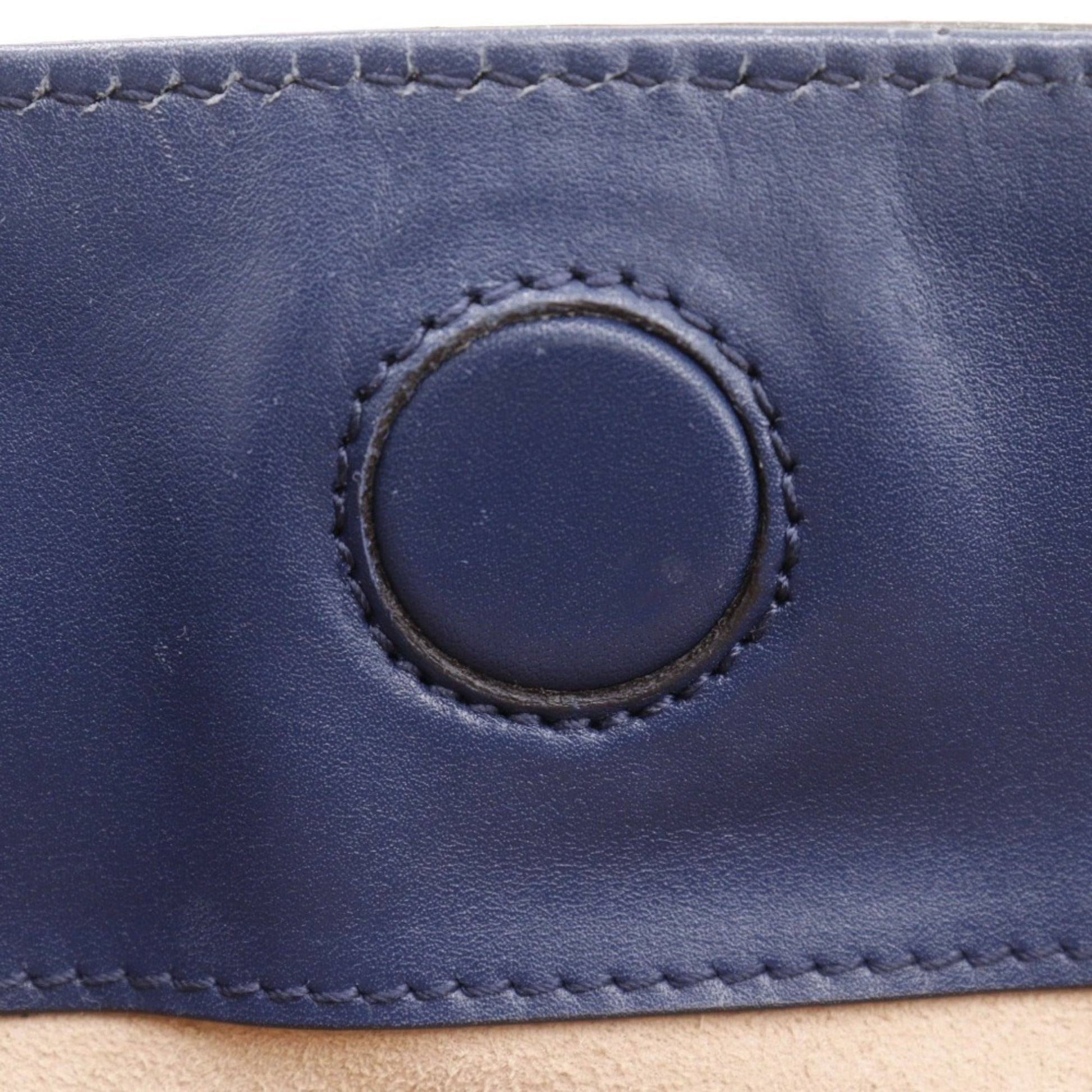Gucci Navy Leather Handbag