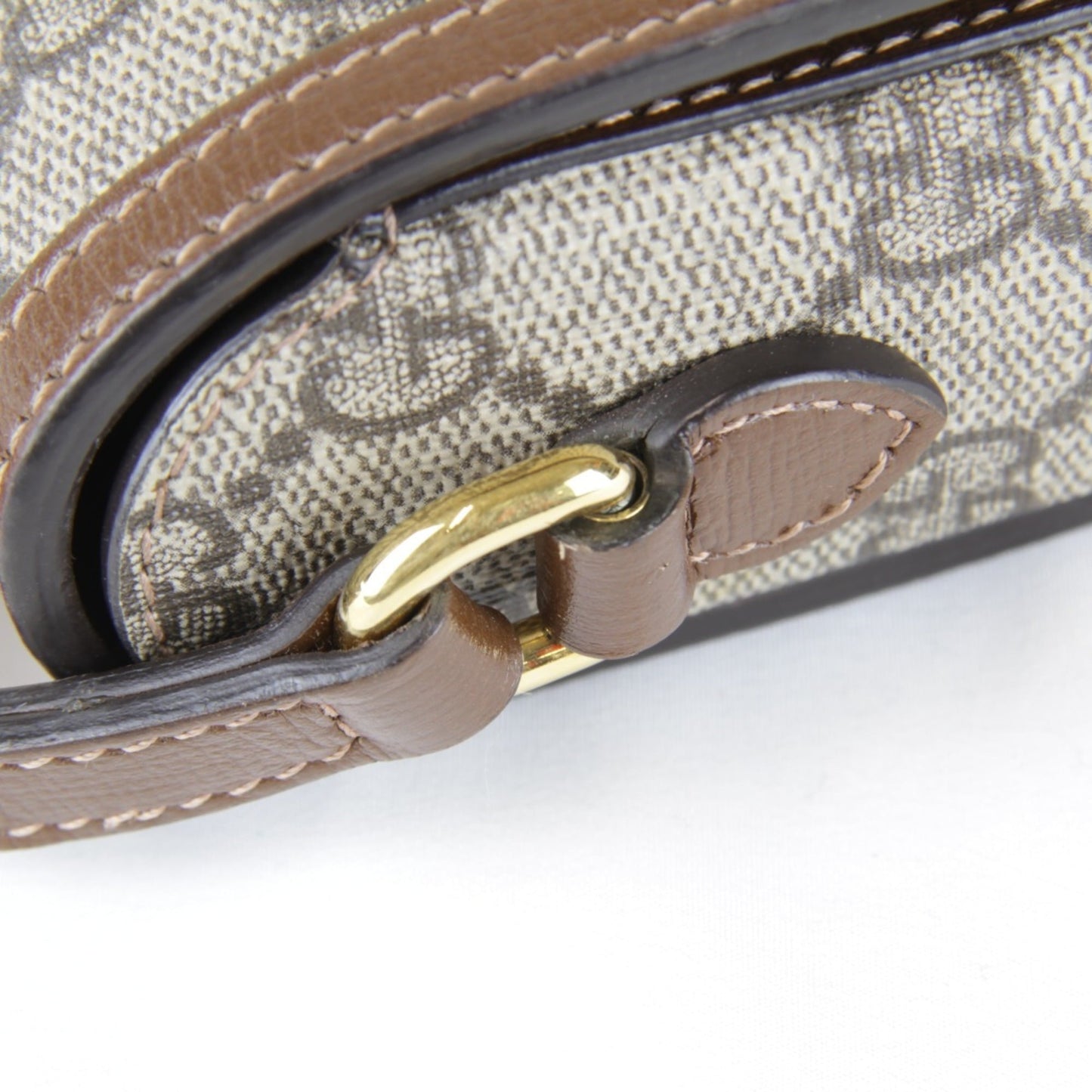 Gucci Horsebit Brown Gg Supreme Leather Shoulder Bag