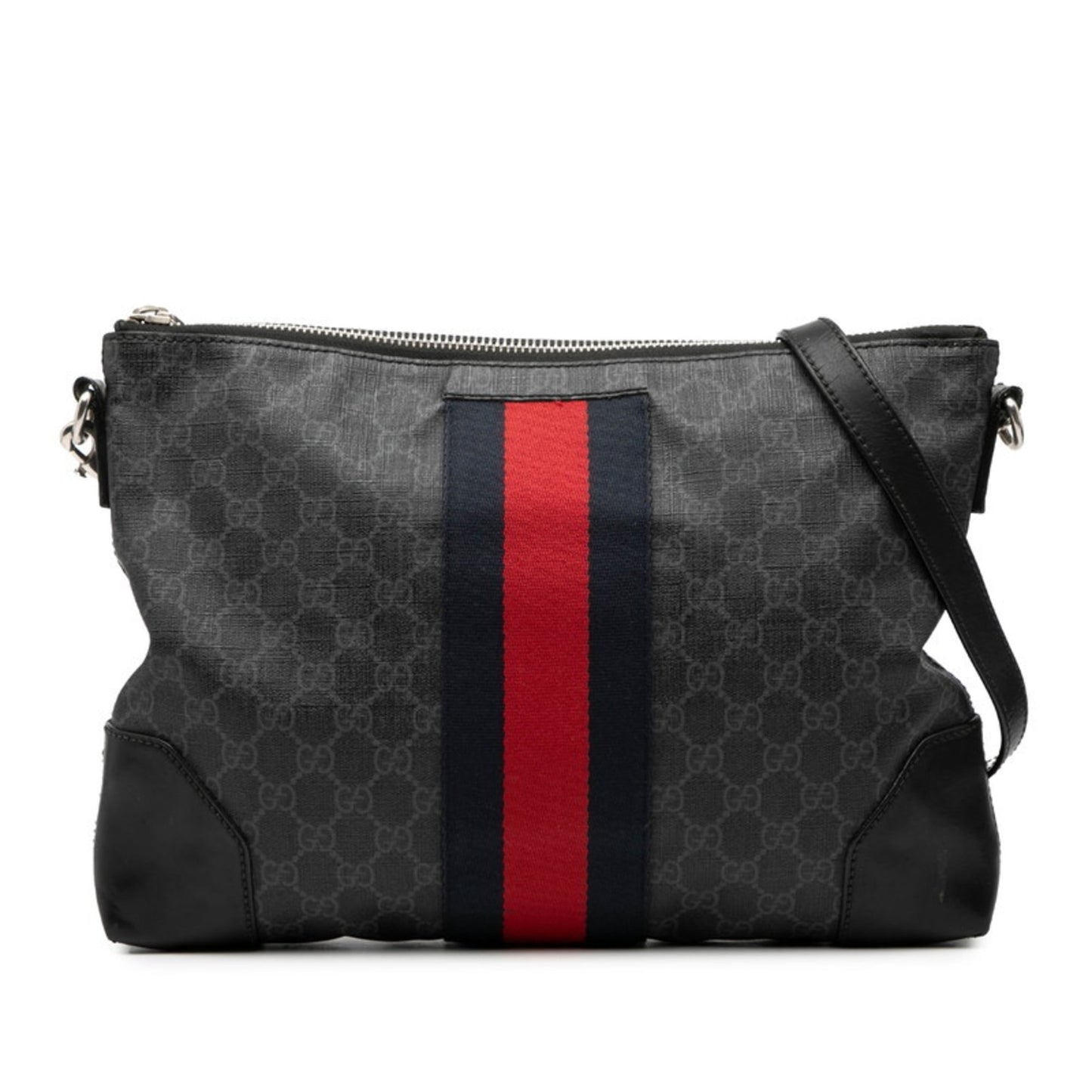 Gucci Black Pvc Leather Shoulder Bag