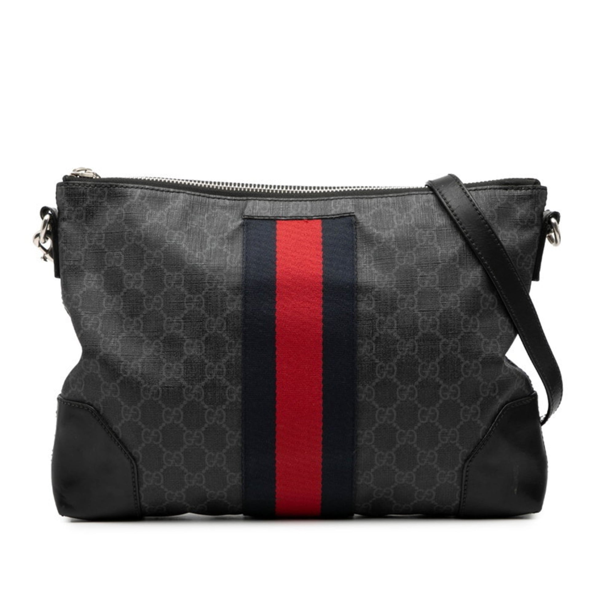 Gucci Black Pvc Leather Shoulder Bag