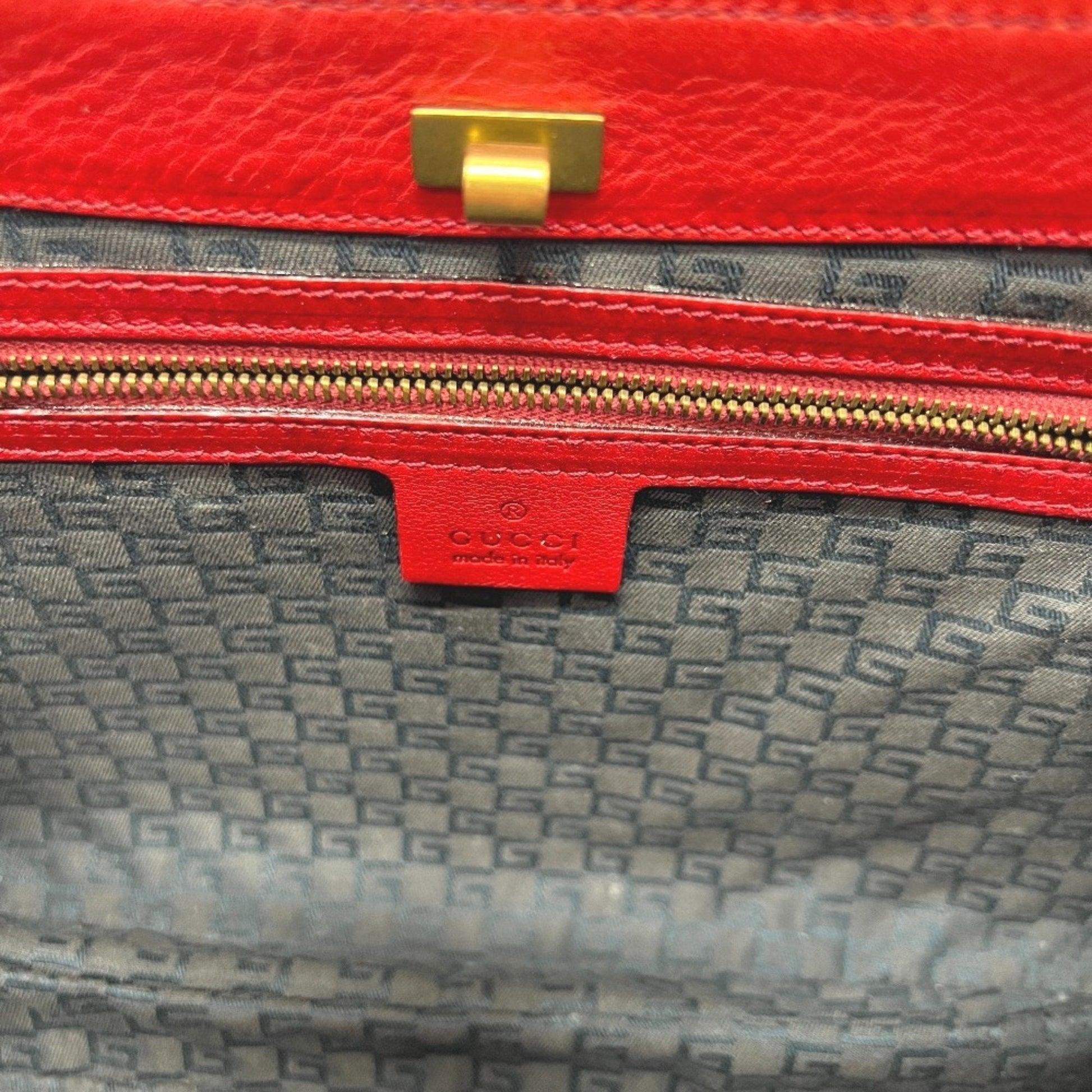 Gucci Red Color Leather Handbag