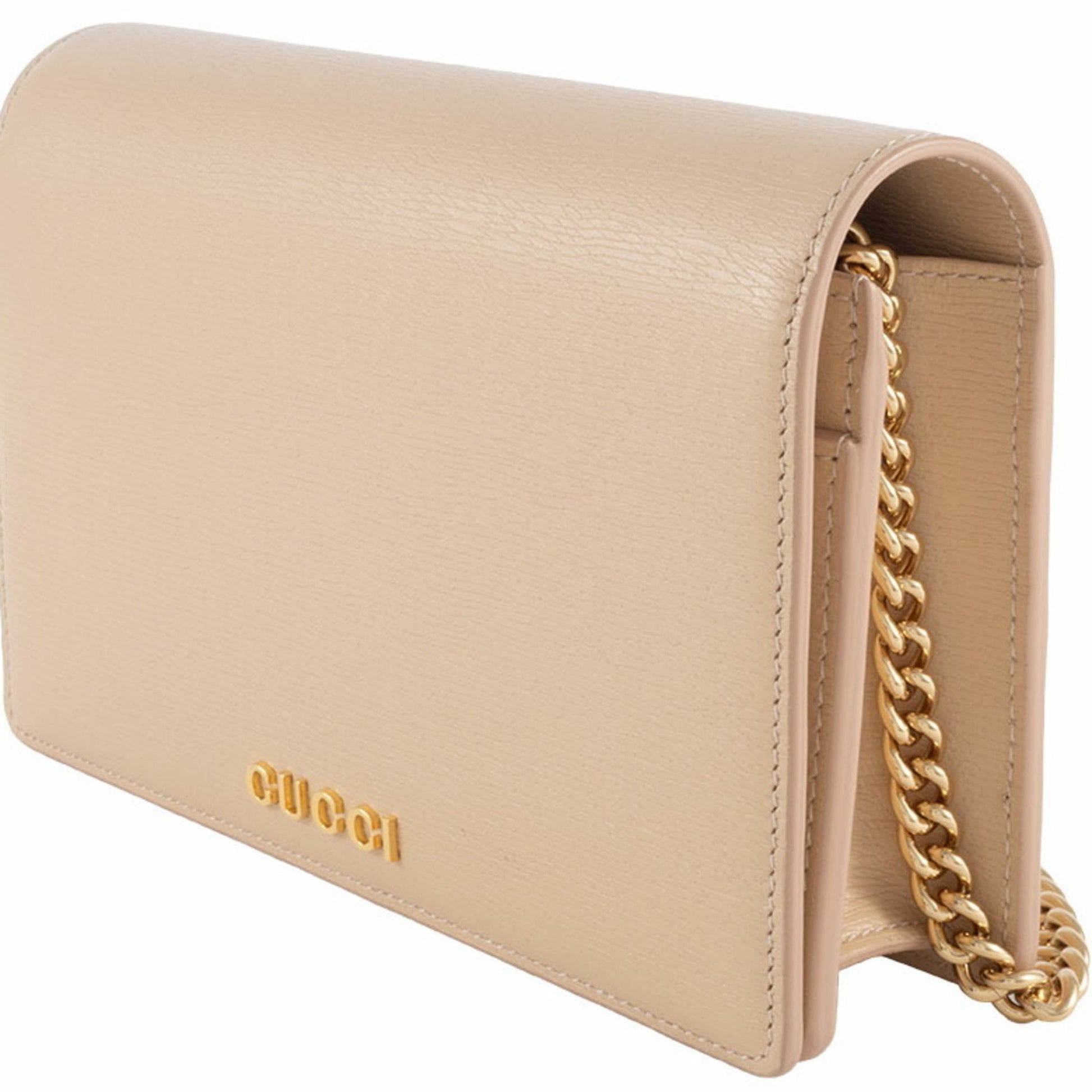 Gucci Pale Orange Leather Shoulder Bag