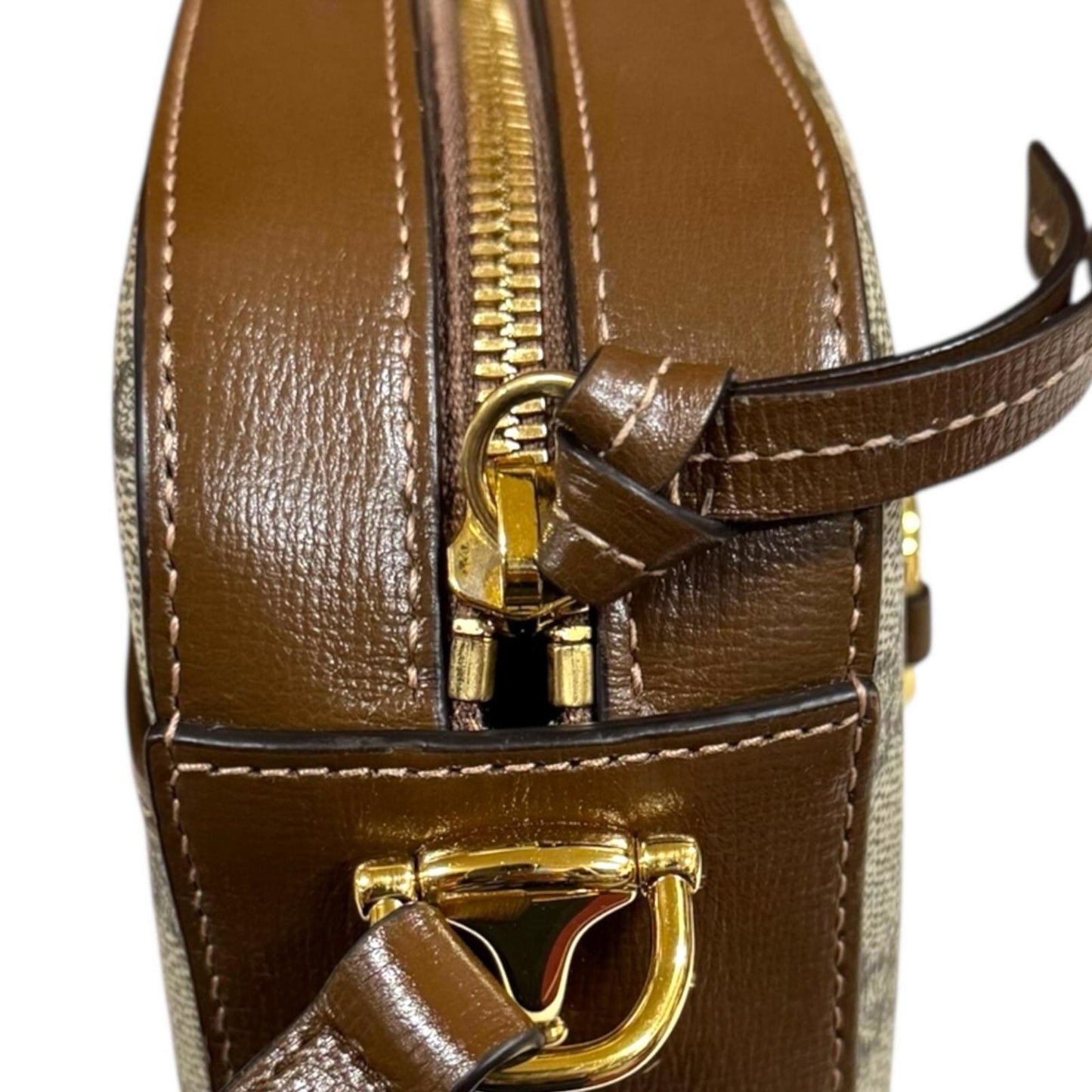 Gucci Horsebit Brown Gg Supreme Shoulder Bag