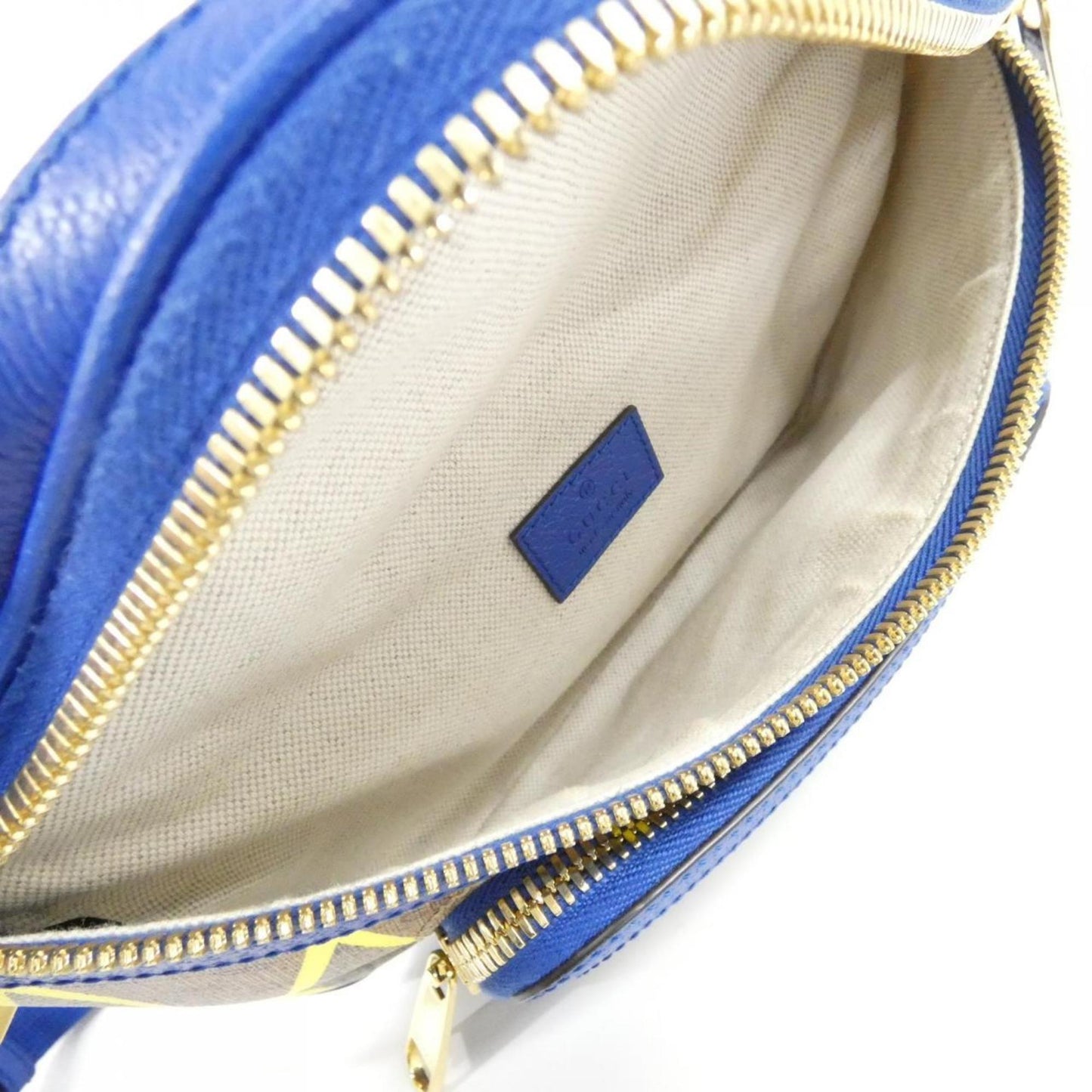 Gucci Beige Blue Green Yellow Gg Supreme Canvas Fanny Pack