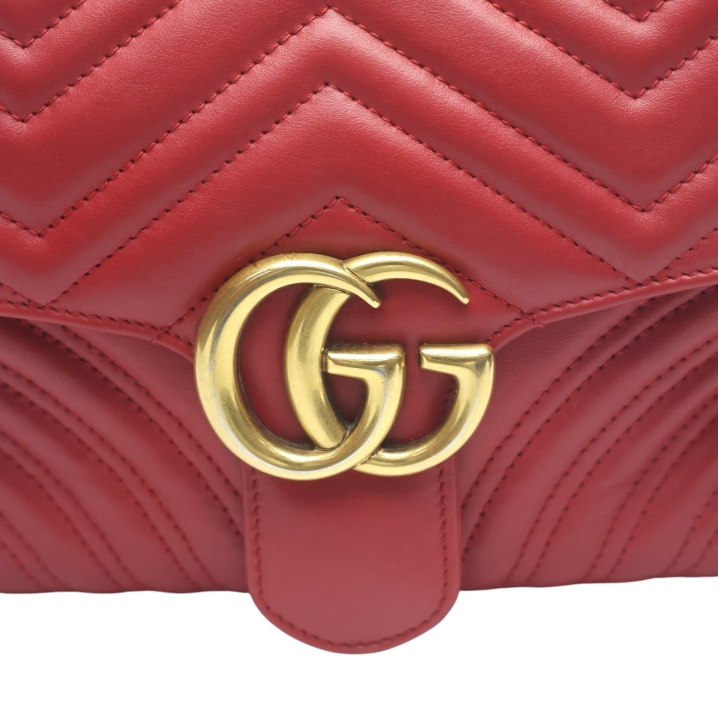 Gucci Red Color Leather Fanny Pack Sling Bag