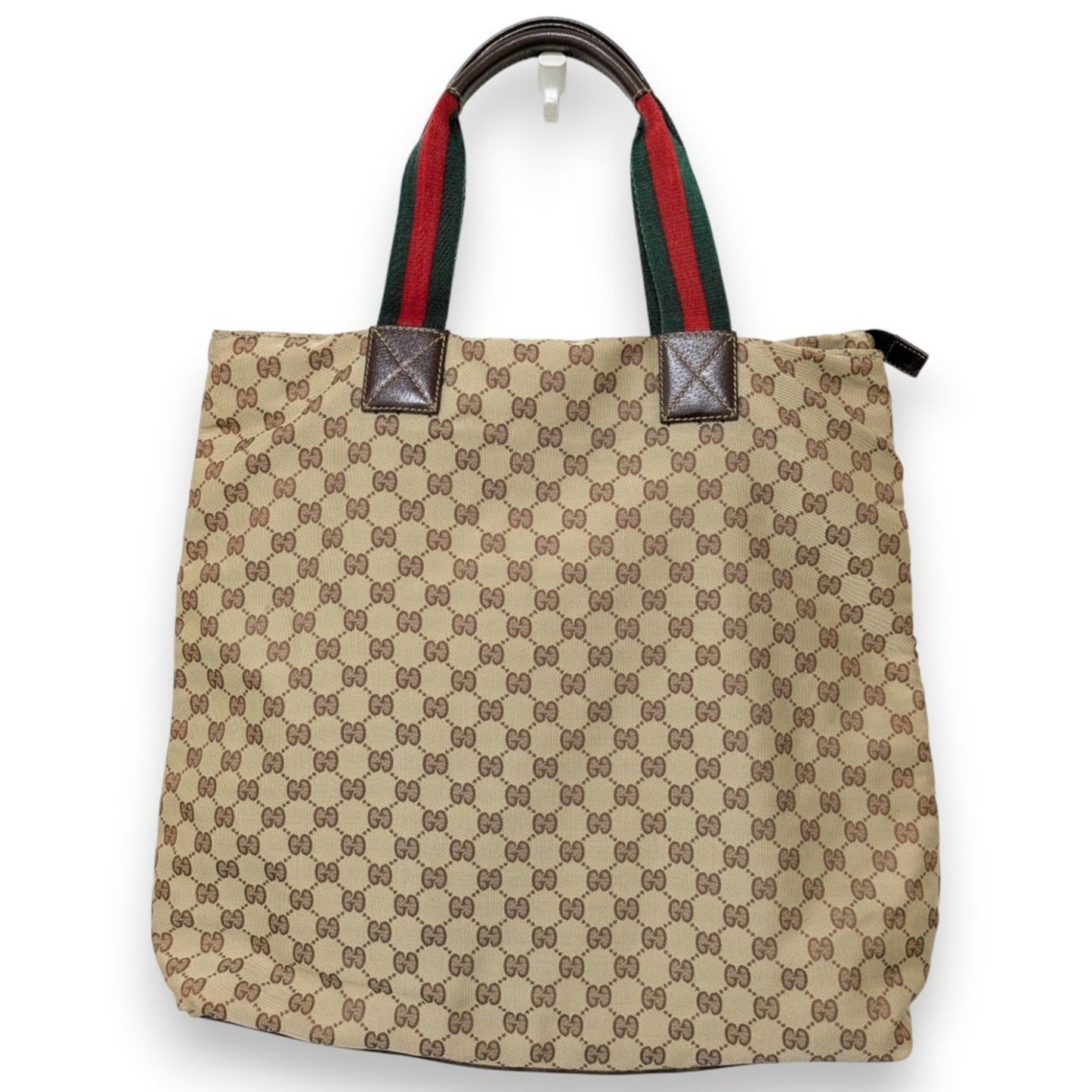 Gucci Sherry Line Beige Nylon Tote Bag