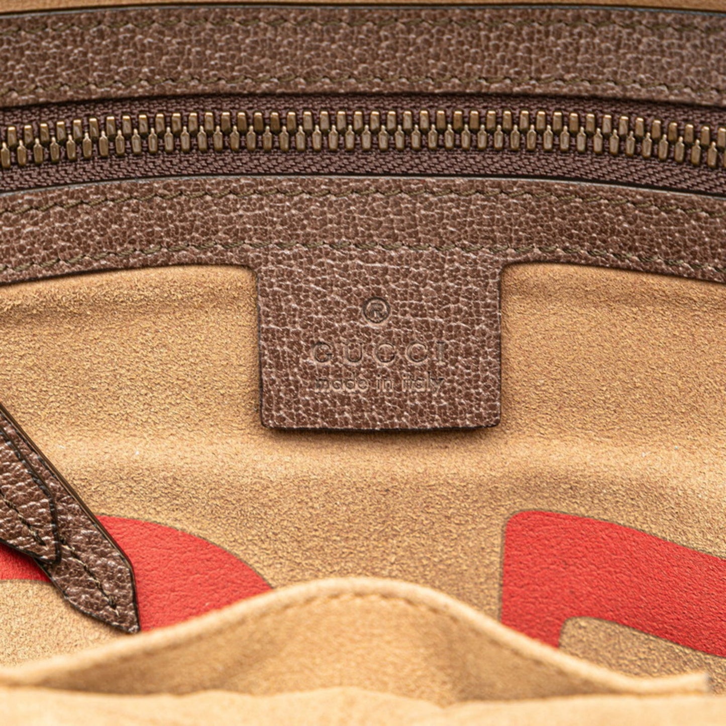 Gucci Beige Brown Multi-Color Pvc Leather Backpack