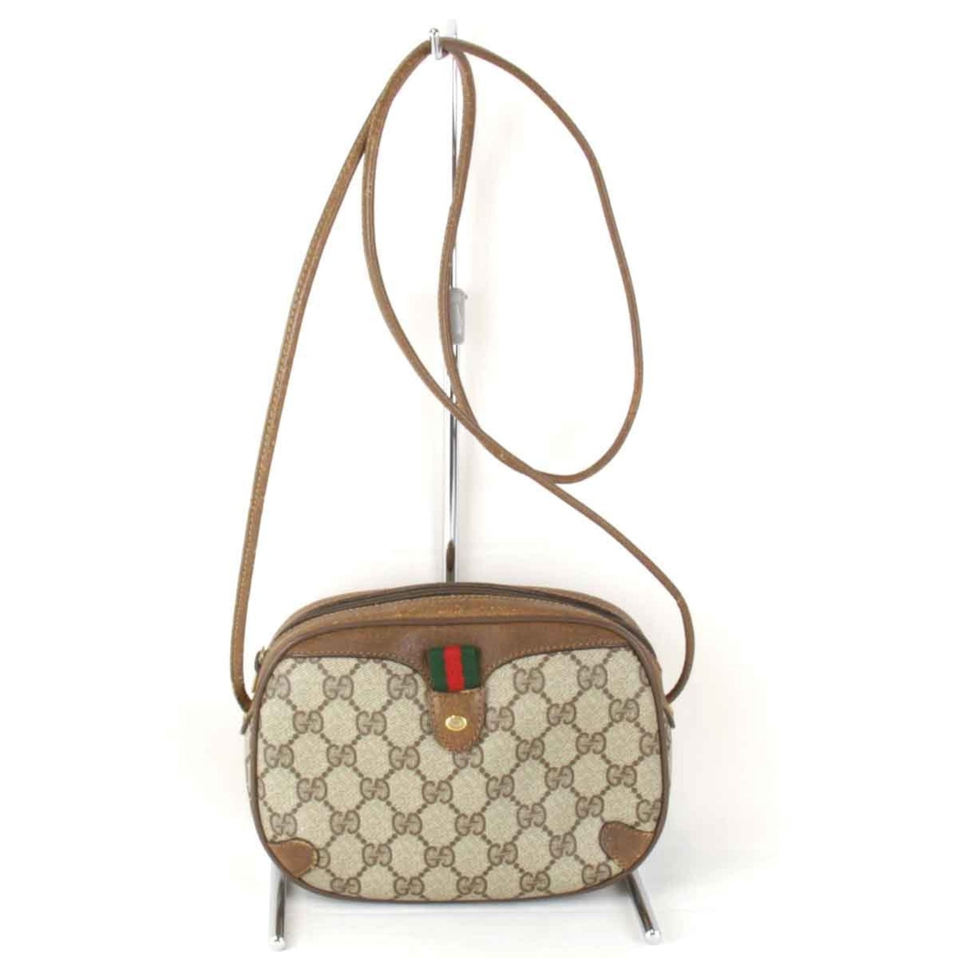 Gucci Brown Gg Supreme Shoulder Bag