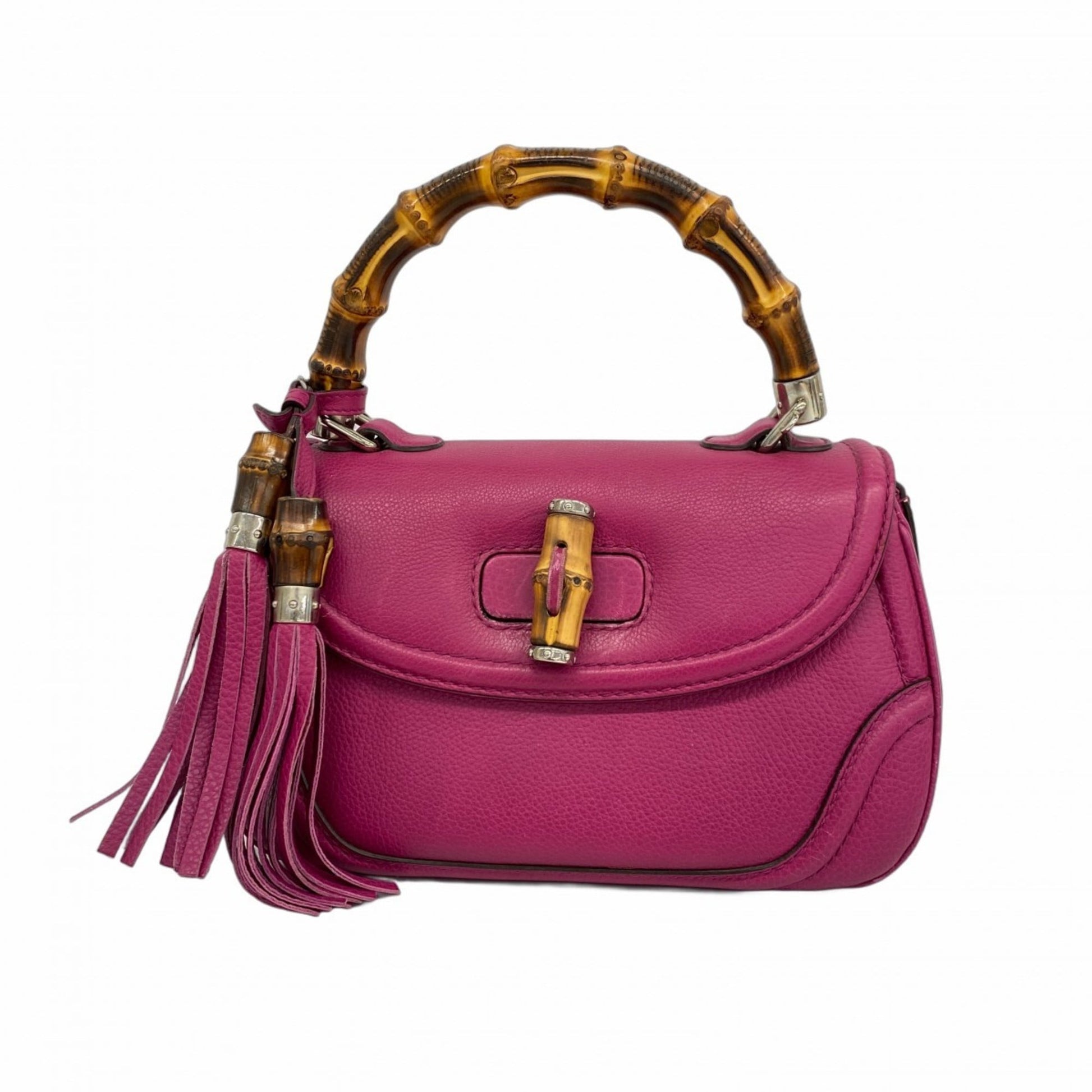 Gucci Purple Leather Handbag