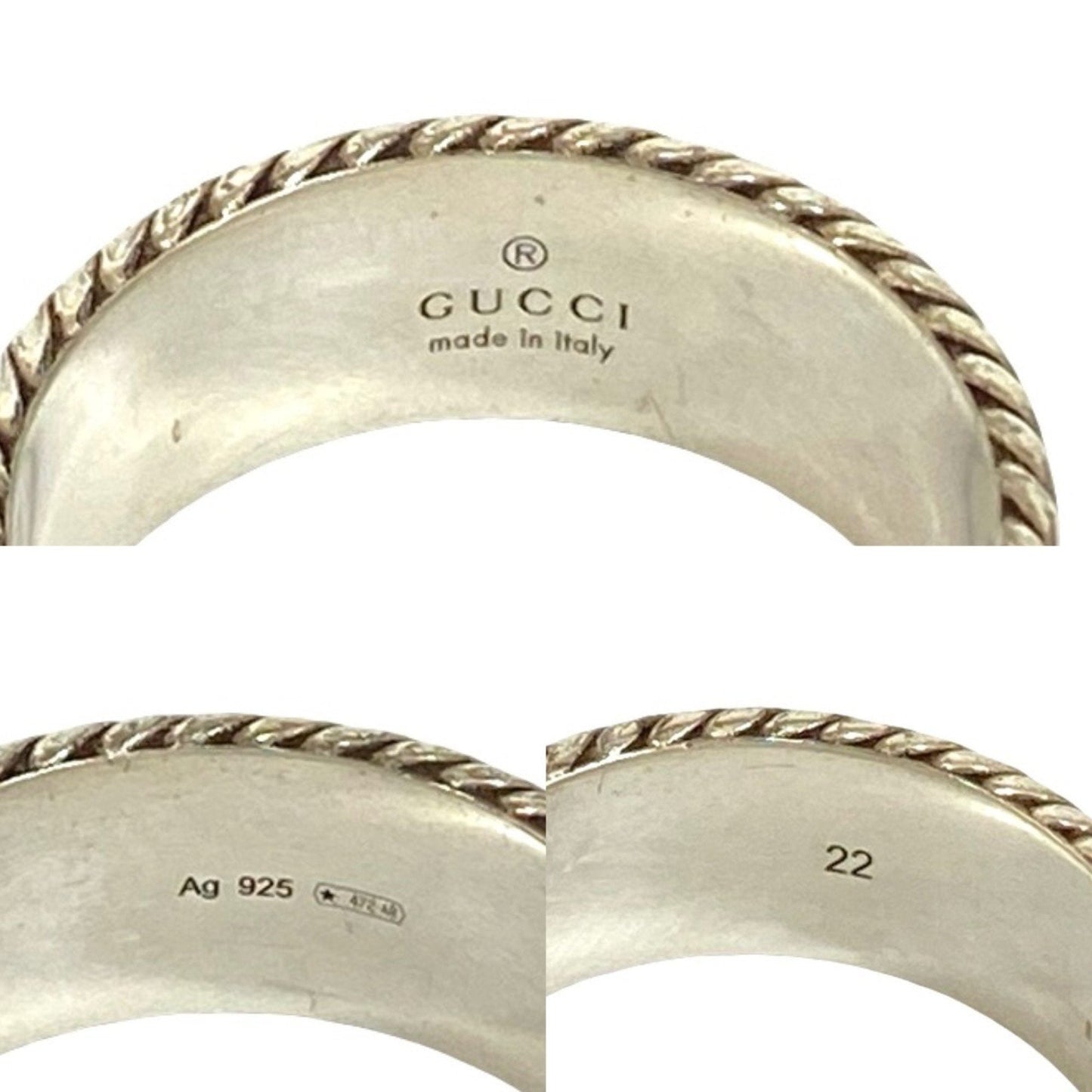 Gucci Silver Silver 925 Band Ring