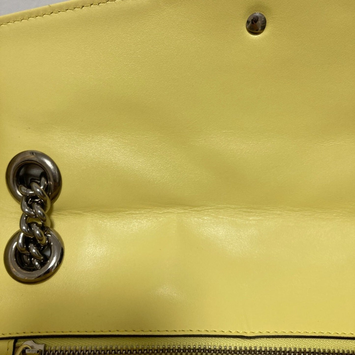 Gucci Yellow Quilting Leather Shoulder Bag