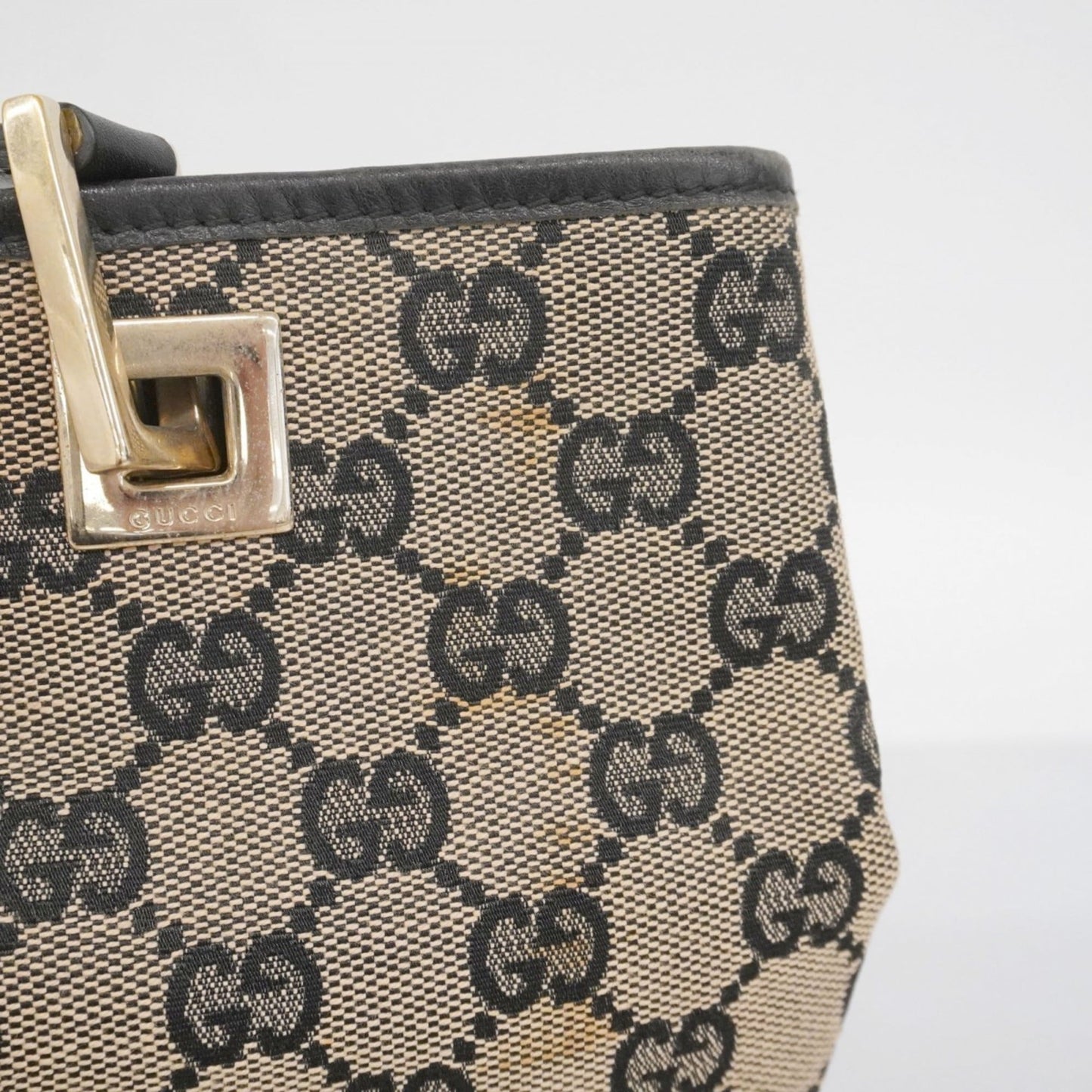 Gucci Black Canvas Tote Bag