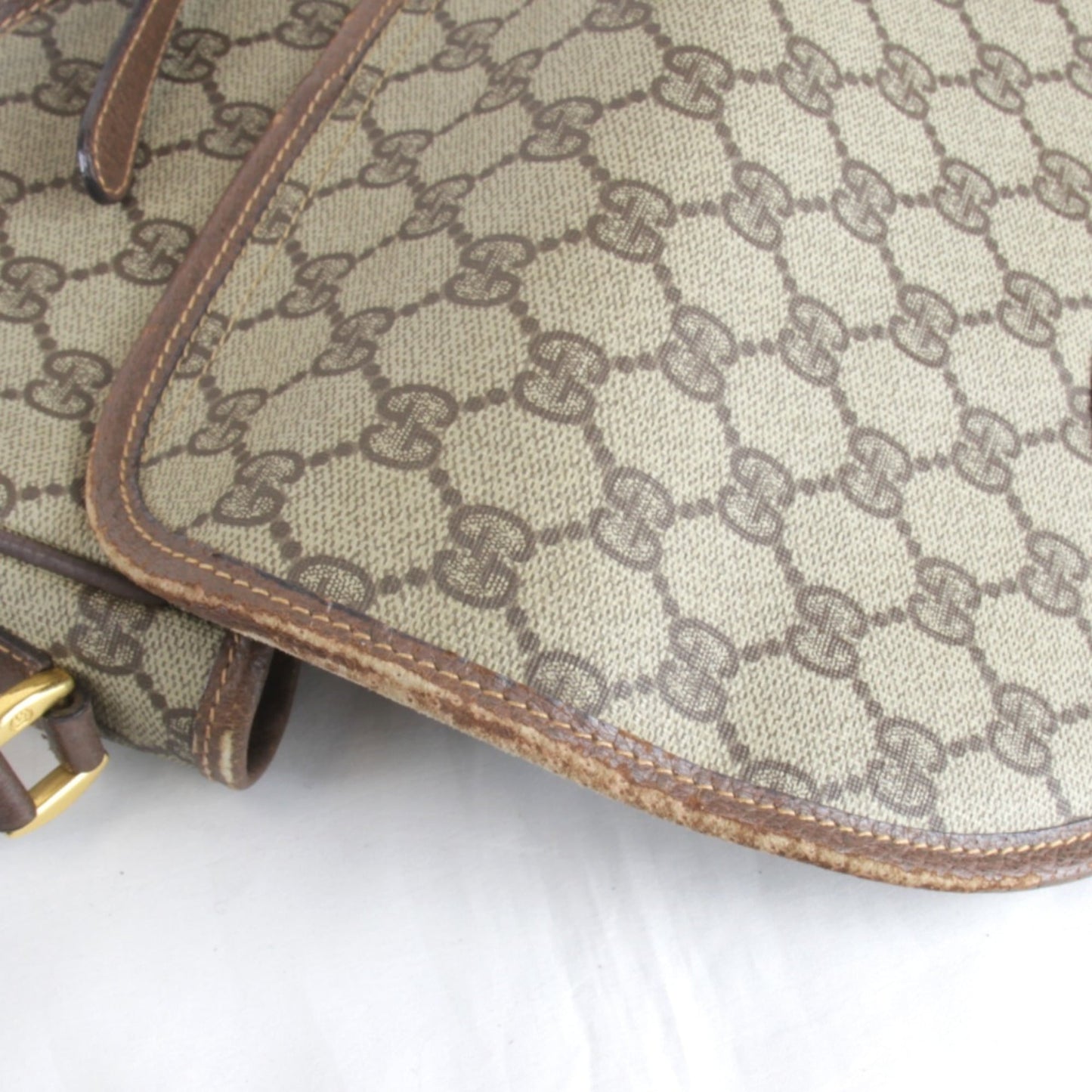 Gucci Brown Gg Supreme Shoulder Bag