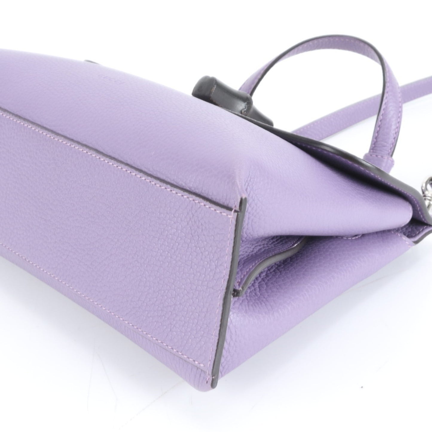 Gucci Purple Leather Handbag