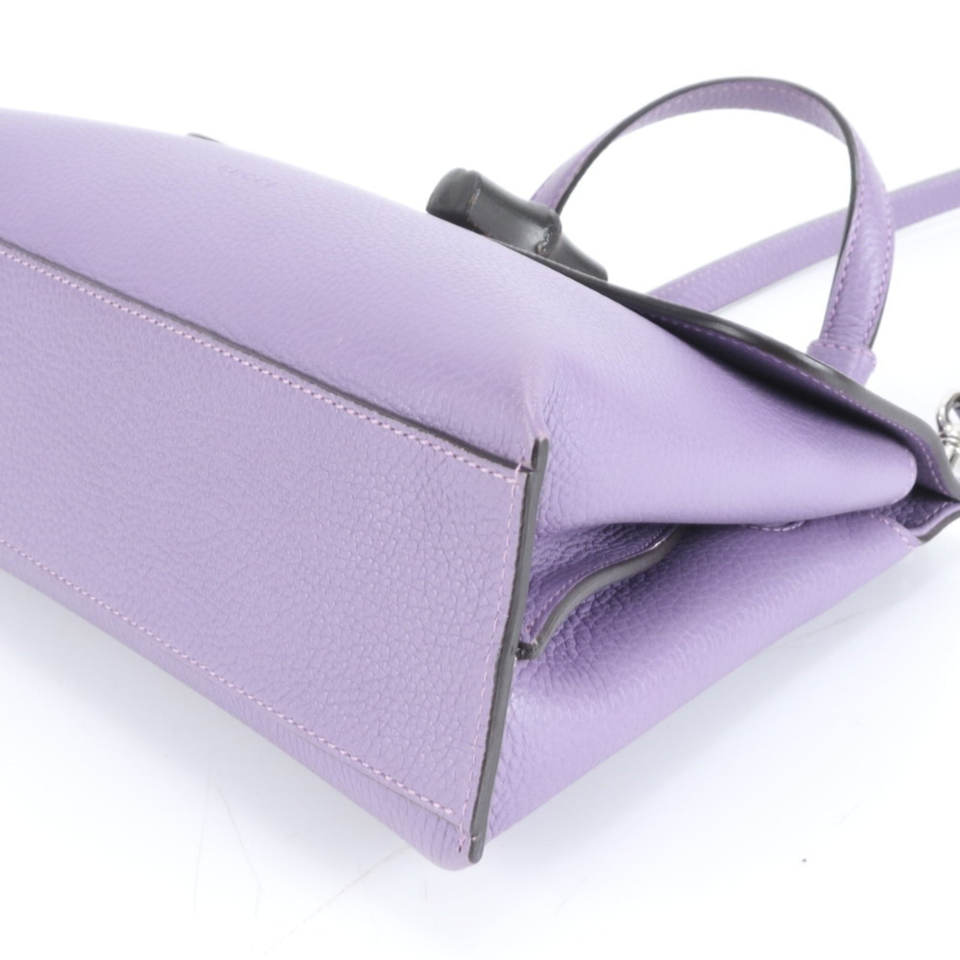 Gucci Purple Leather Handbag