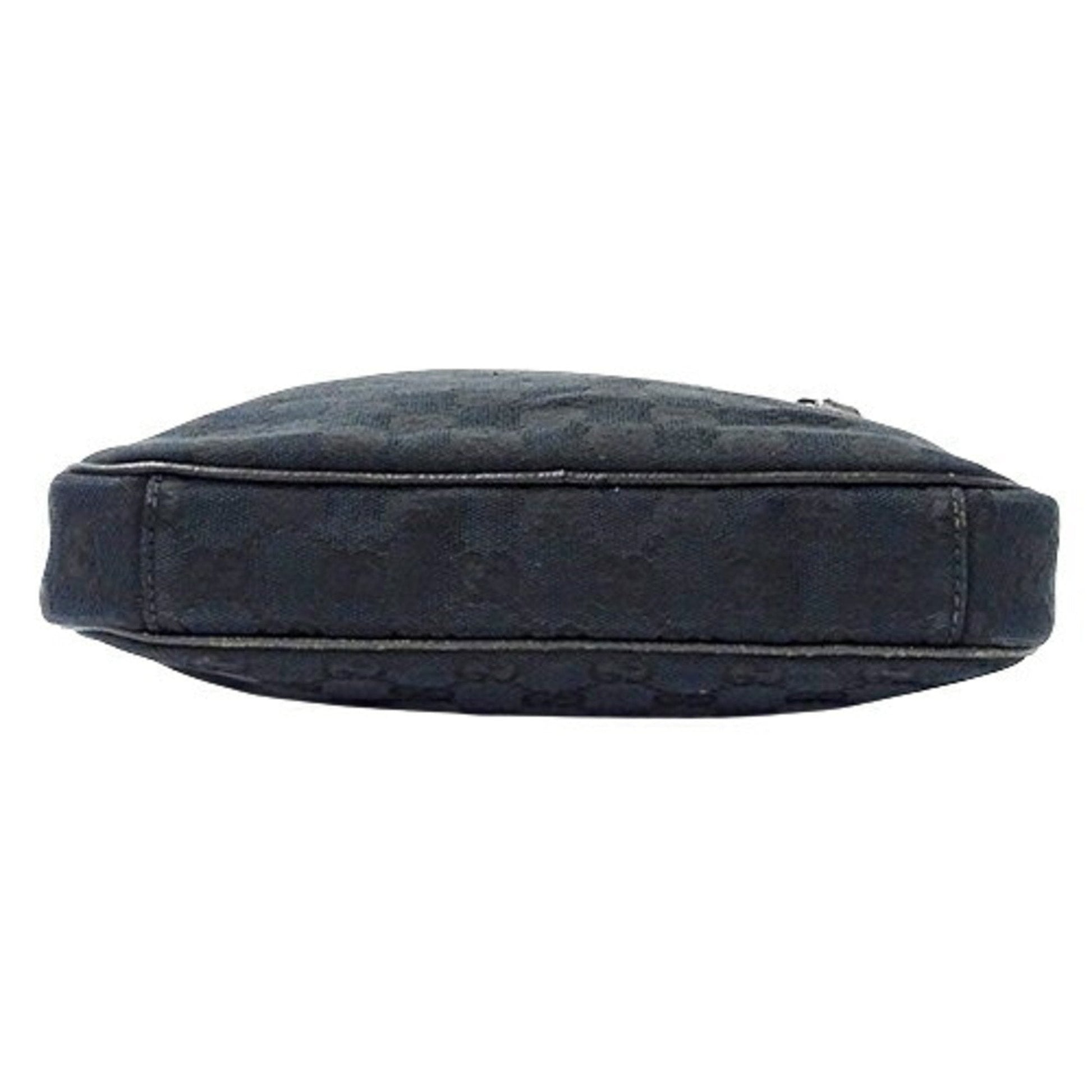 Gucci Black Gg Canvas Shoulder Bag