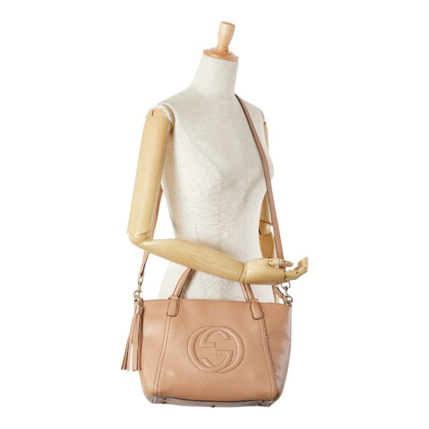 Gucci Beige Leather Handbag Shoulder Bag